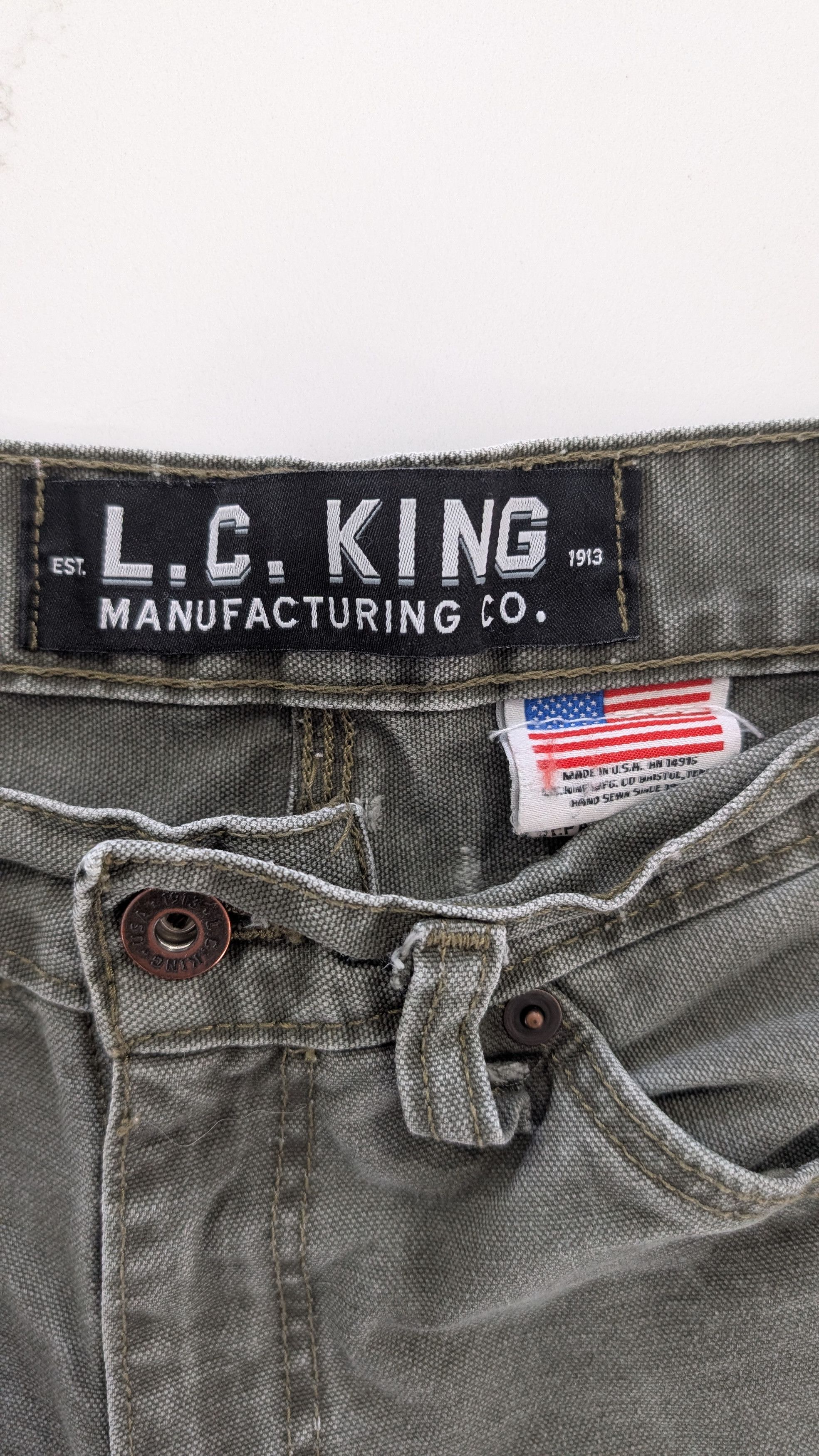 L.C. King LC KING Olive Duck 5 Pocket Jeans Size 28 Size US 28 / EU 44 - 6 Thumbnail