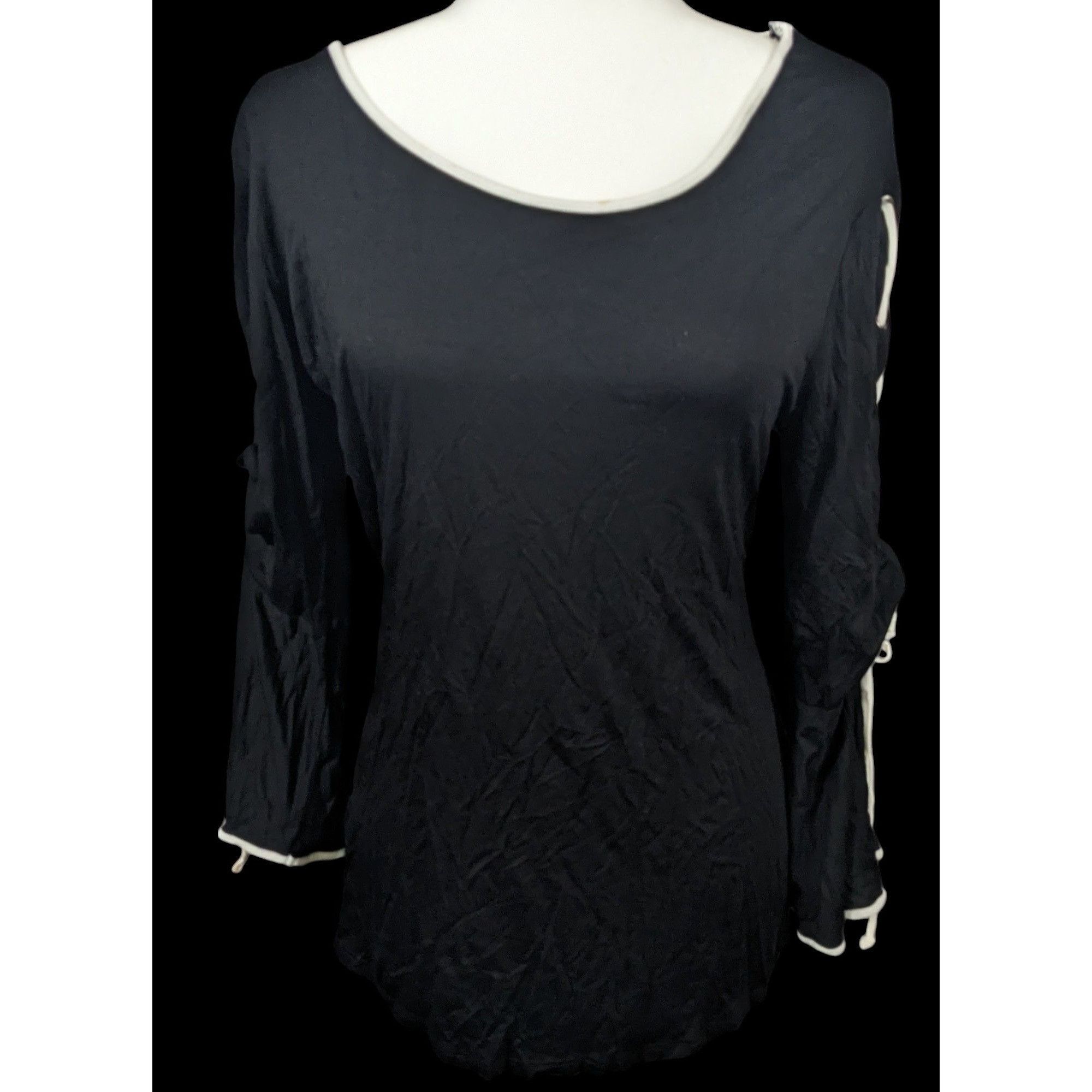 Other Modern Gothic Tie Bell Sleeve Blouse by Cable & Gauge Size XL / US 12-14 / IT 48-50 - 1 Thumbnail