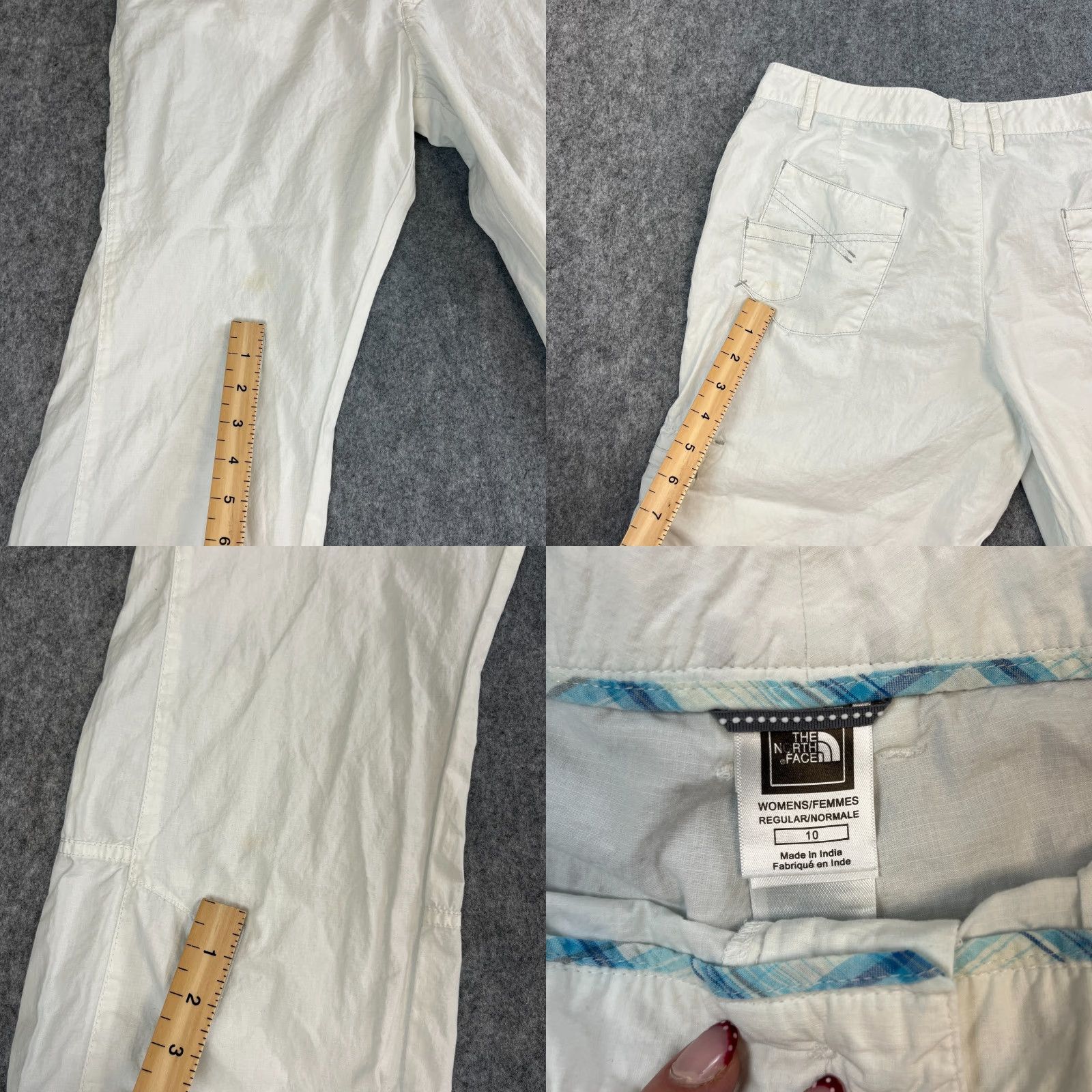 The North Face The North Face Womens Cargo Trousers Pants Relaxed Straight 30 30 UK 10 White Size 32" / US 10 / IT 46 - 8 Thumbnail