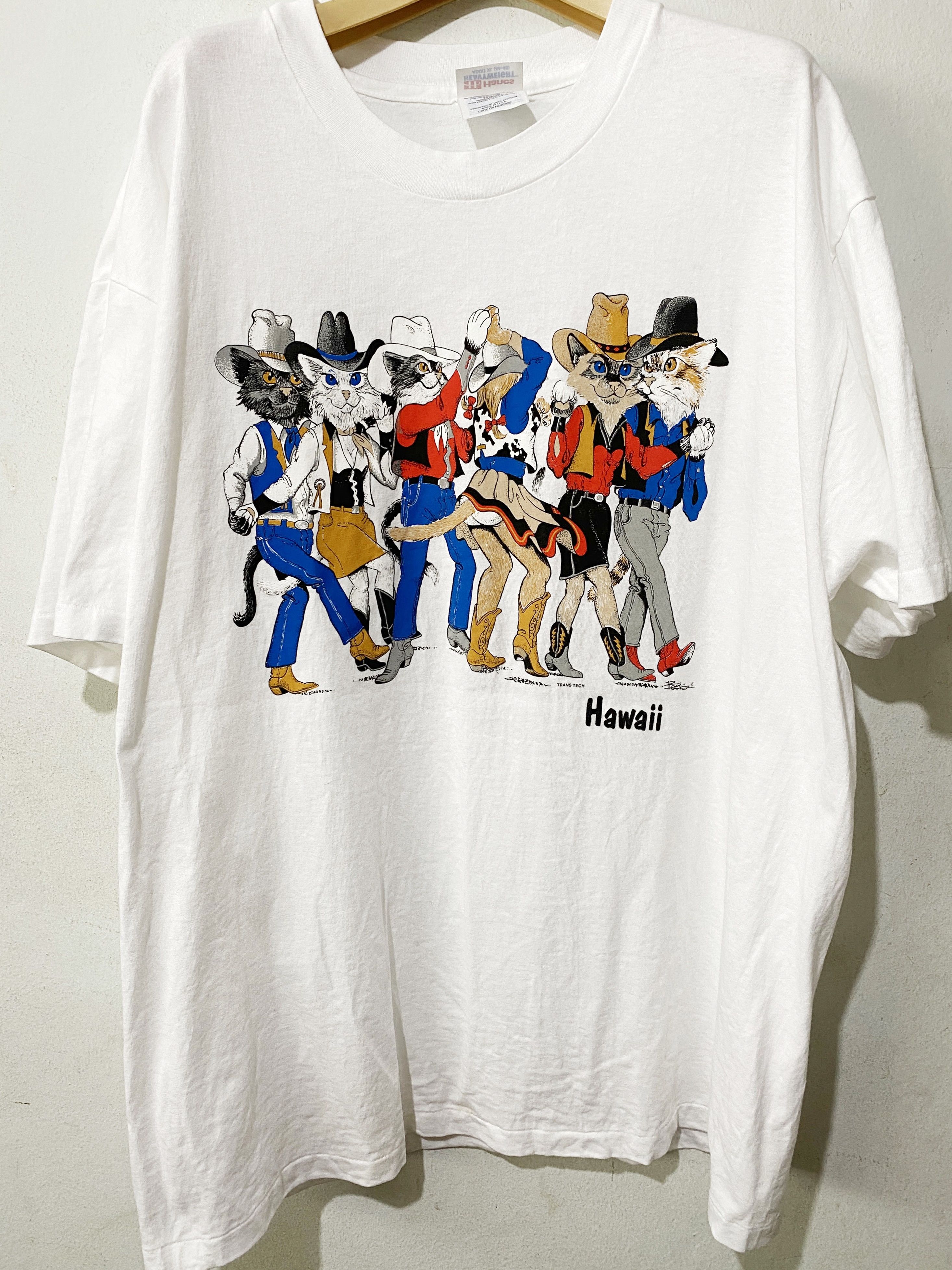 Vintage Vintage 90s Cowboy Cat Shirt Size US XL / EU 56 / 4 - 1 Thumbnail