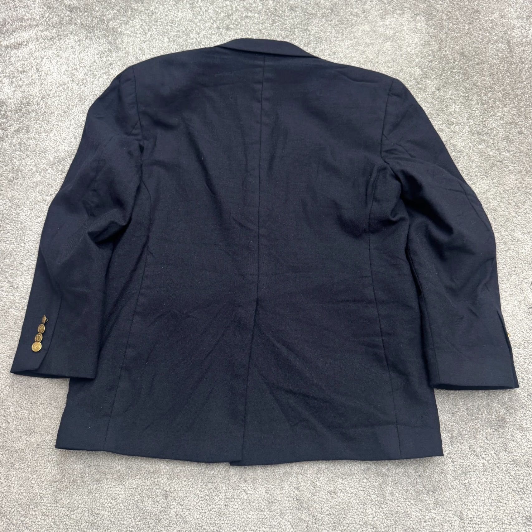 Club Room Club Room Blazer Wool Suit Jacket Mens 40 Short Navy Blue Size US 40 / EU 56 - 2 Thumbnail