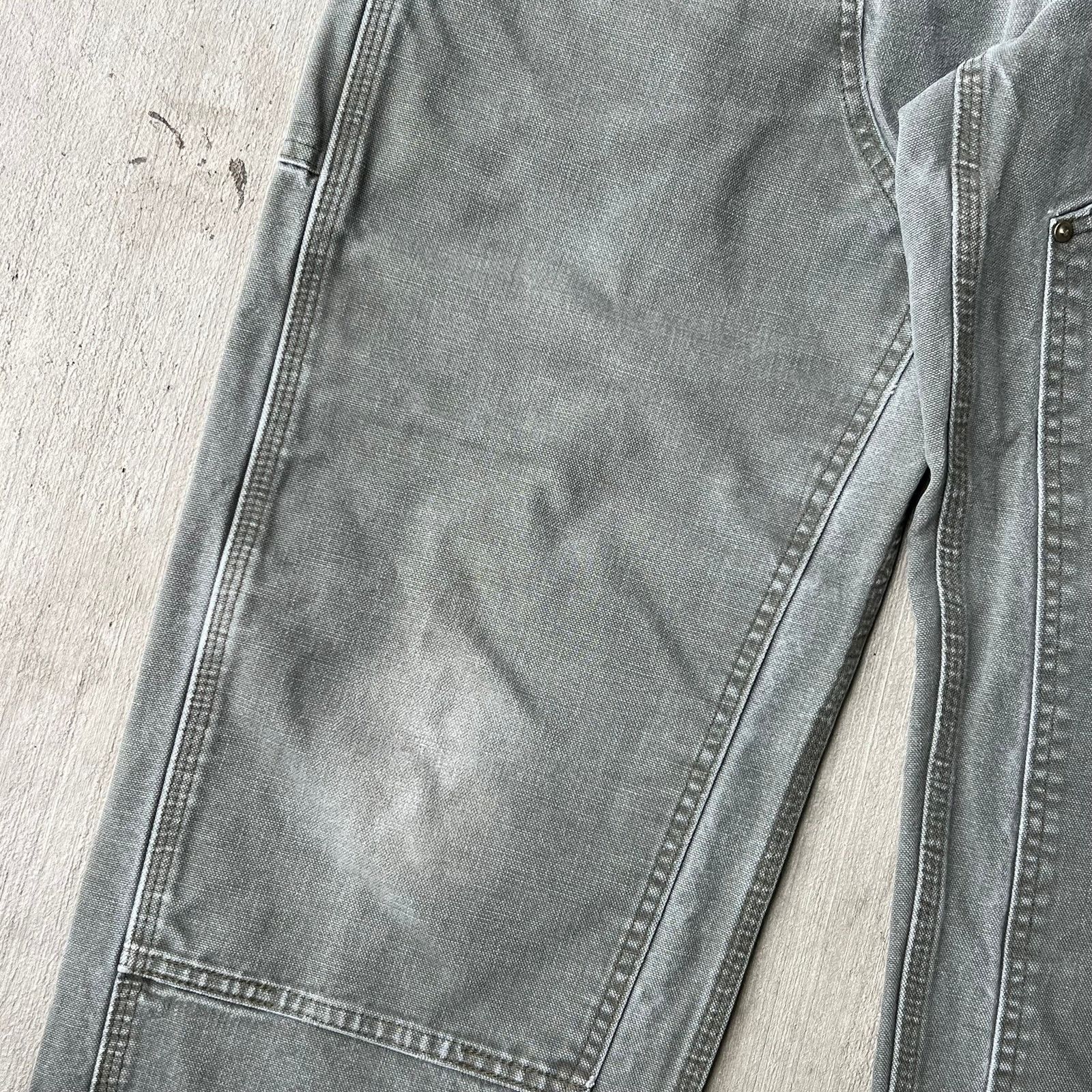 Carhartt × Vintage Carhartt faded green double knee work wear carpenter pants Size US 34 / EU 50 - 8 Thumbnail
