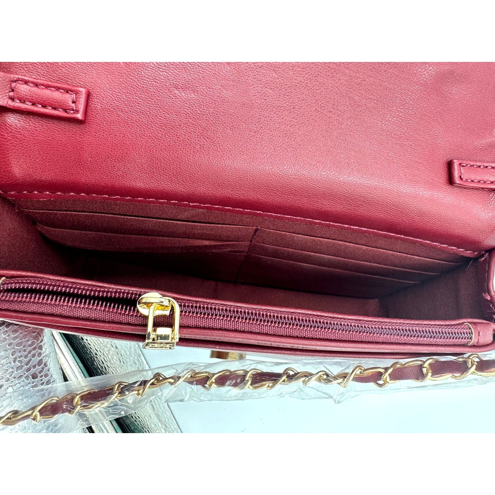 Badgley Mischka Badgley Mischka Pleated Crossbody - Wine Size ONE SIZE - 11 Thumbnail