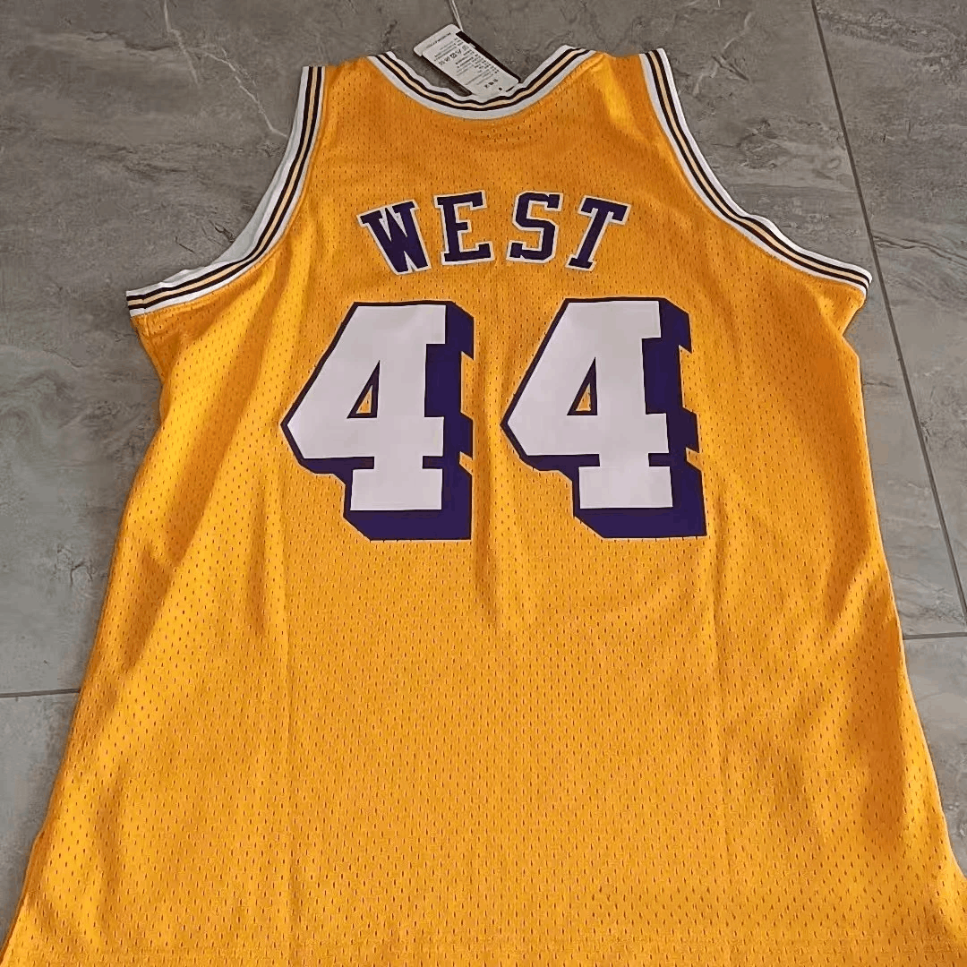 NBA Los Angeles Lakers 44 Jerry West Jersey Size US M / EU 48-50 / 2 - 2 Thumbnail