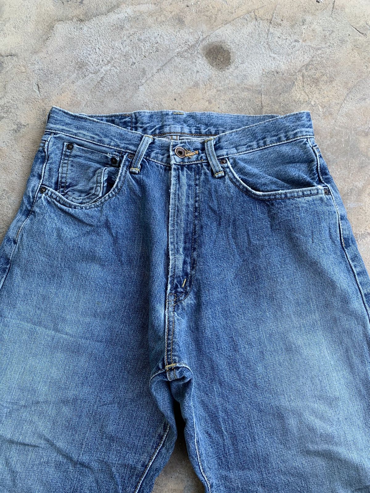 Edwin × Japanese Brand Vintage Distressed Edwin 505 Baggy Redline Selvedge Denim Size US 29 - 5 Thumbnail
