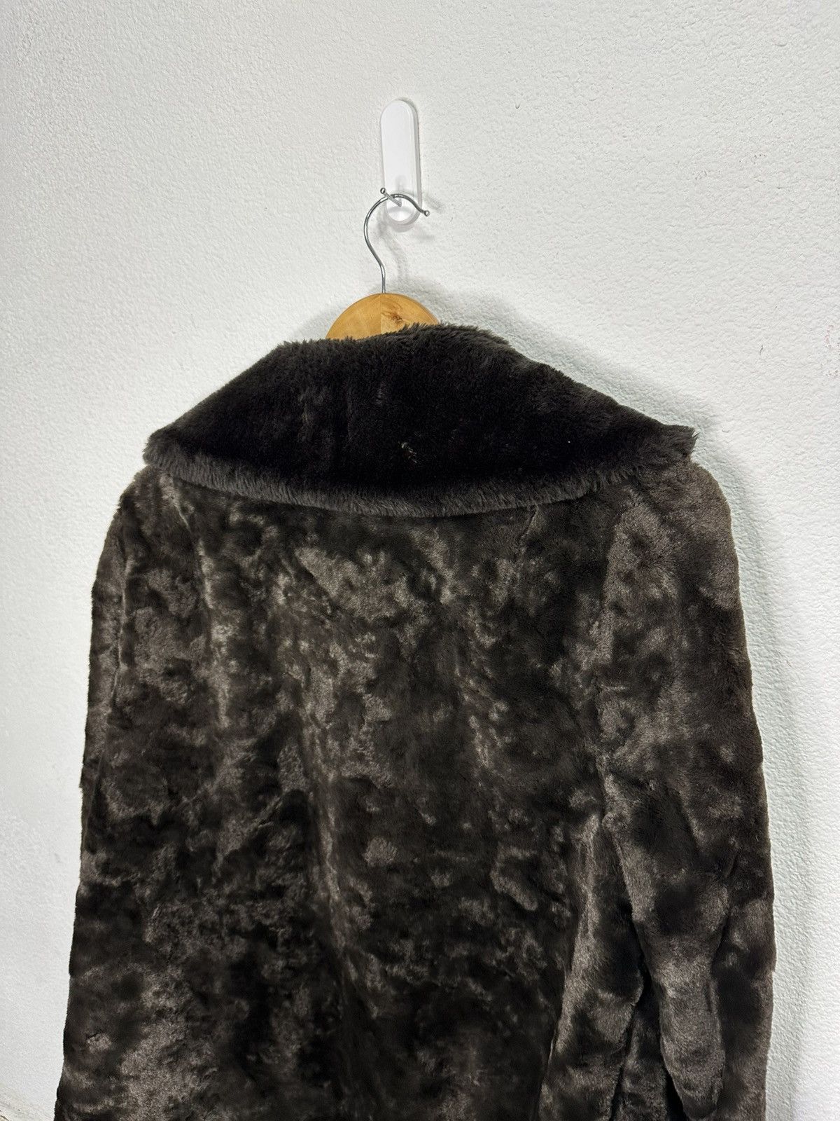 Vintage 1960’s Faux Fur Coat Jacket ILGWU Union Size XL / US 12-14 / IT 48-50 - 3 Thumbnail