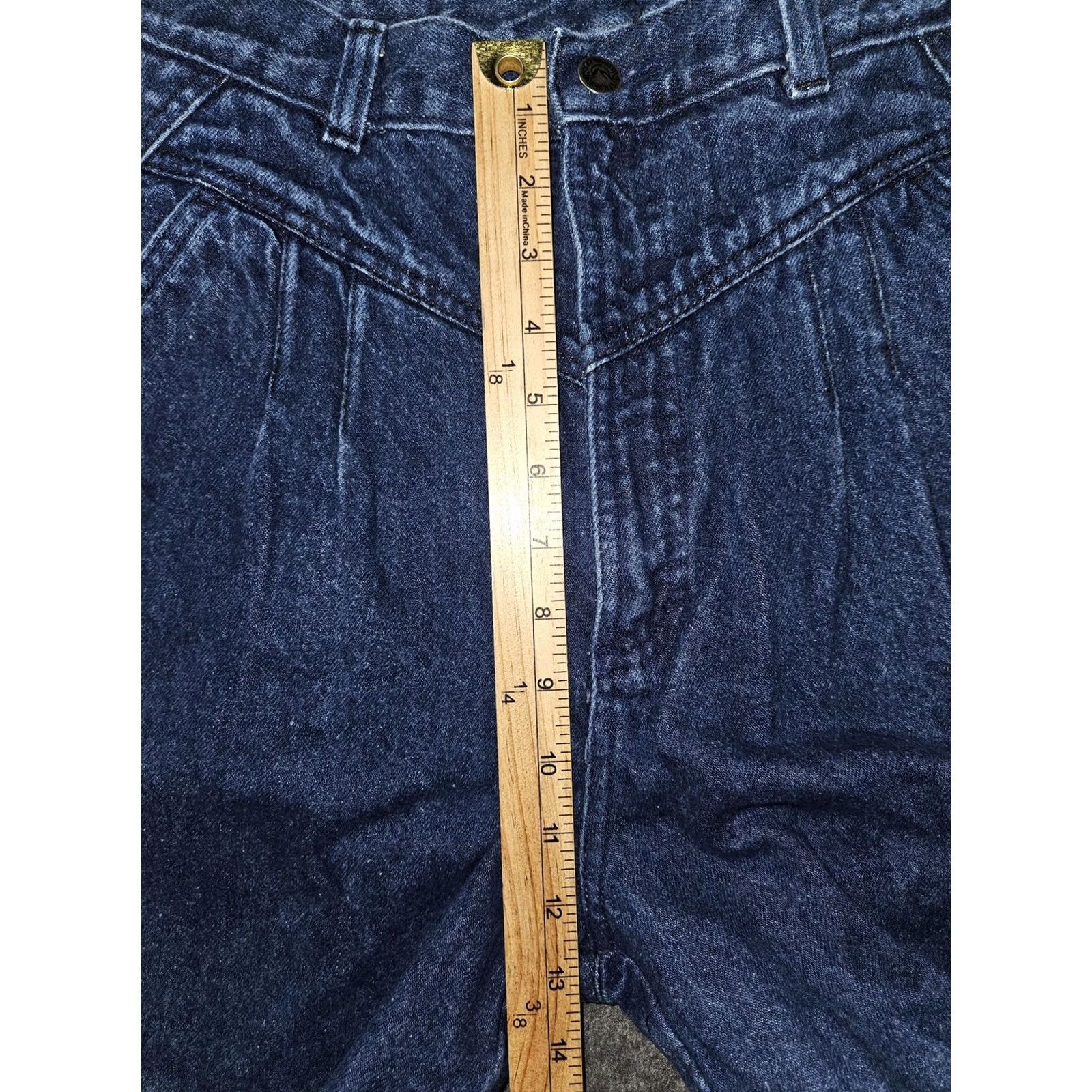 Vintage VINTAGE Ms Rocky Mountain Jeans Womens 13/14 Blue Denim High Rise Pleated 90s Size 34" / US 12 / IT 48 - 4 Thumbnail