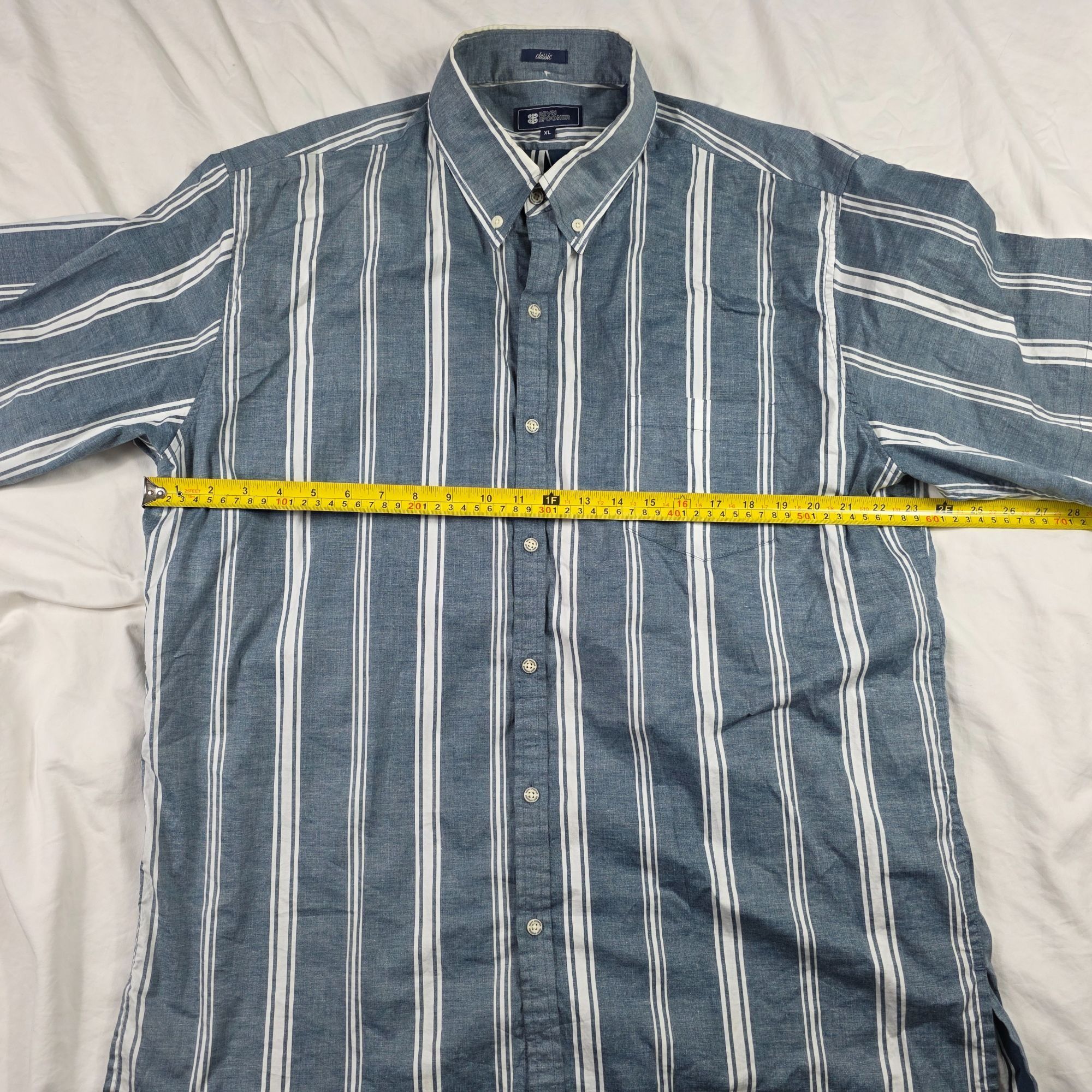 Reyn Spooner Reyn Spooner Classic Mens Size XL Blue White Striped Button Size US XL / EU 56 / 4 - 6 Thumbnail