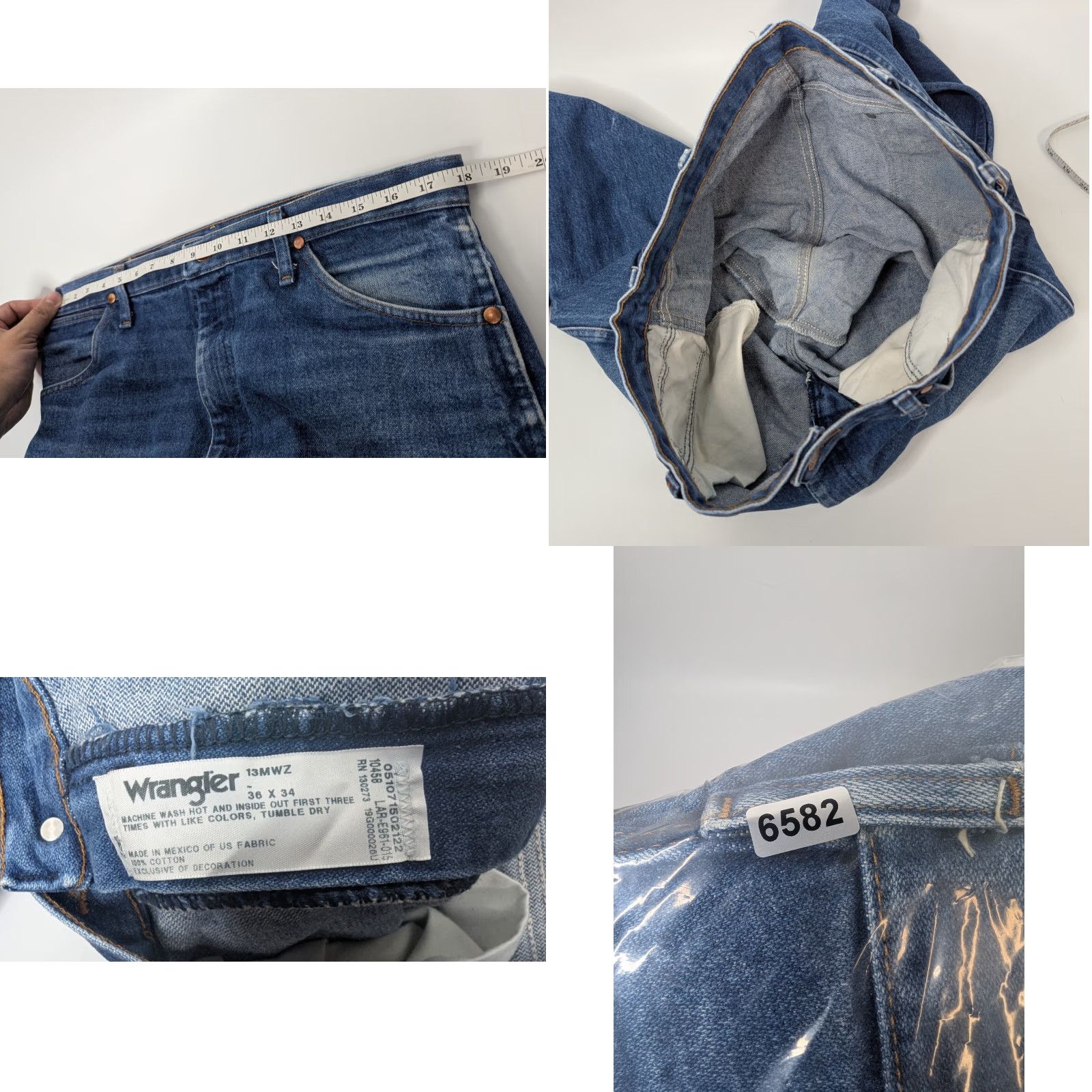 Wrangler VINTAGE Wrangler Jeans Men's 36x34 Cowboy Cut Bootcut Western 13MWZ Workwear Western Jeans Size US 36 / EU 52 - 8 Thumbnail
