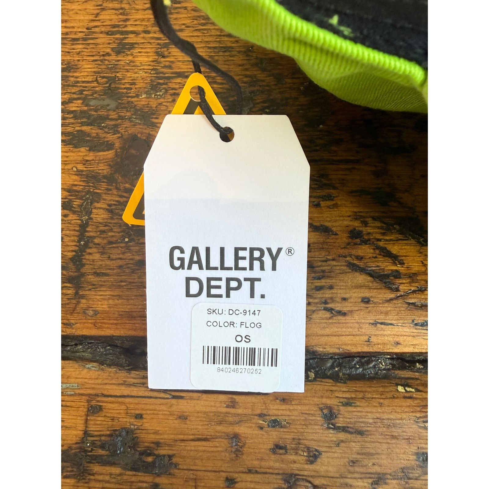 Gallery Dept. Gallery Dept. Lime Green DEPT Logo Embroidered Snapback Hat Size ONE SIZE - 7 Thumbnail