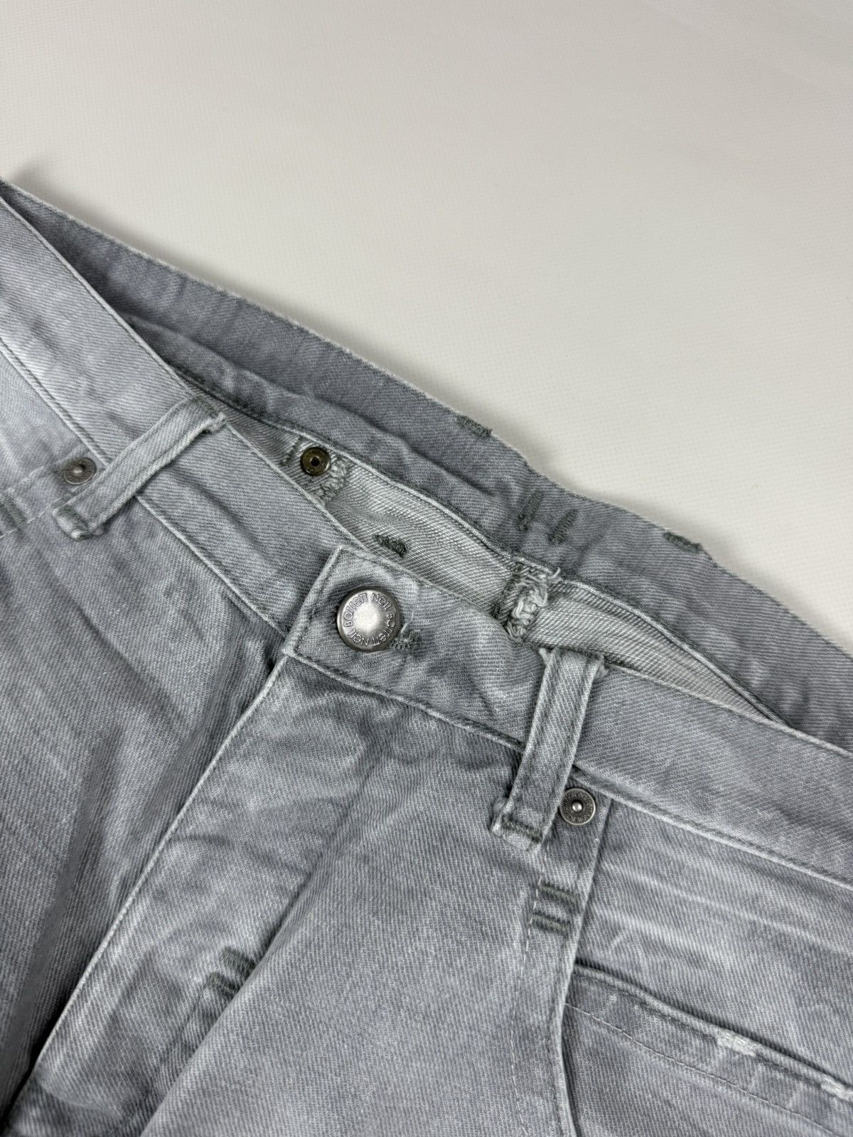 Neil Barrett Neil Barrett Men’s Back Buckle Distressed Denim Jeans Size US 34 / EU 50 - 11 Thumbnail