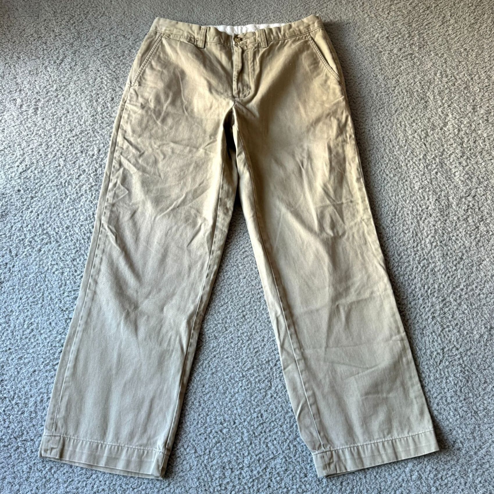 Polo Ralph Lauren Polo Ralph Lauren Pants Mens 32/30 Beige Preston Pant Straight Heavyweight Work Slim Chino Office Casual Belt Loop Pockets Logo Size US XS / EU 42 / 0 - 2 Thumbnail