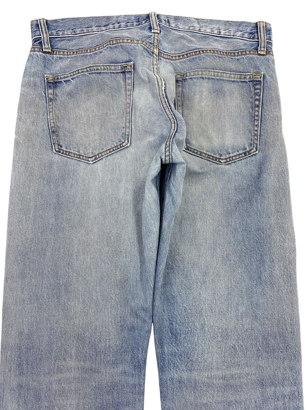 Uniqlo Uniqlo Acid Blue Wash Regular Straight Leg Jeans Size US 33 - 4 Thumbnail