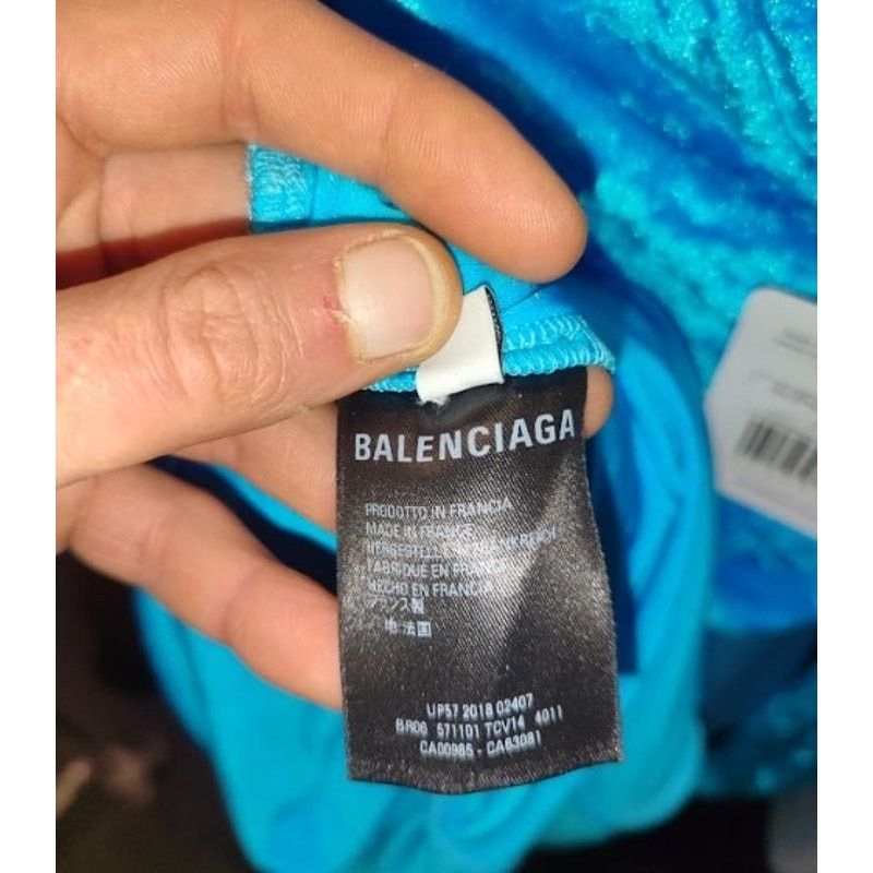 Balenciaga NWOT Balenciaga Light Blue One-Shoulder Fitted Dress 36/S Size XS / US 0-2 / IT 36-38 - 6 Thumbnail