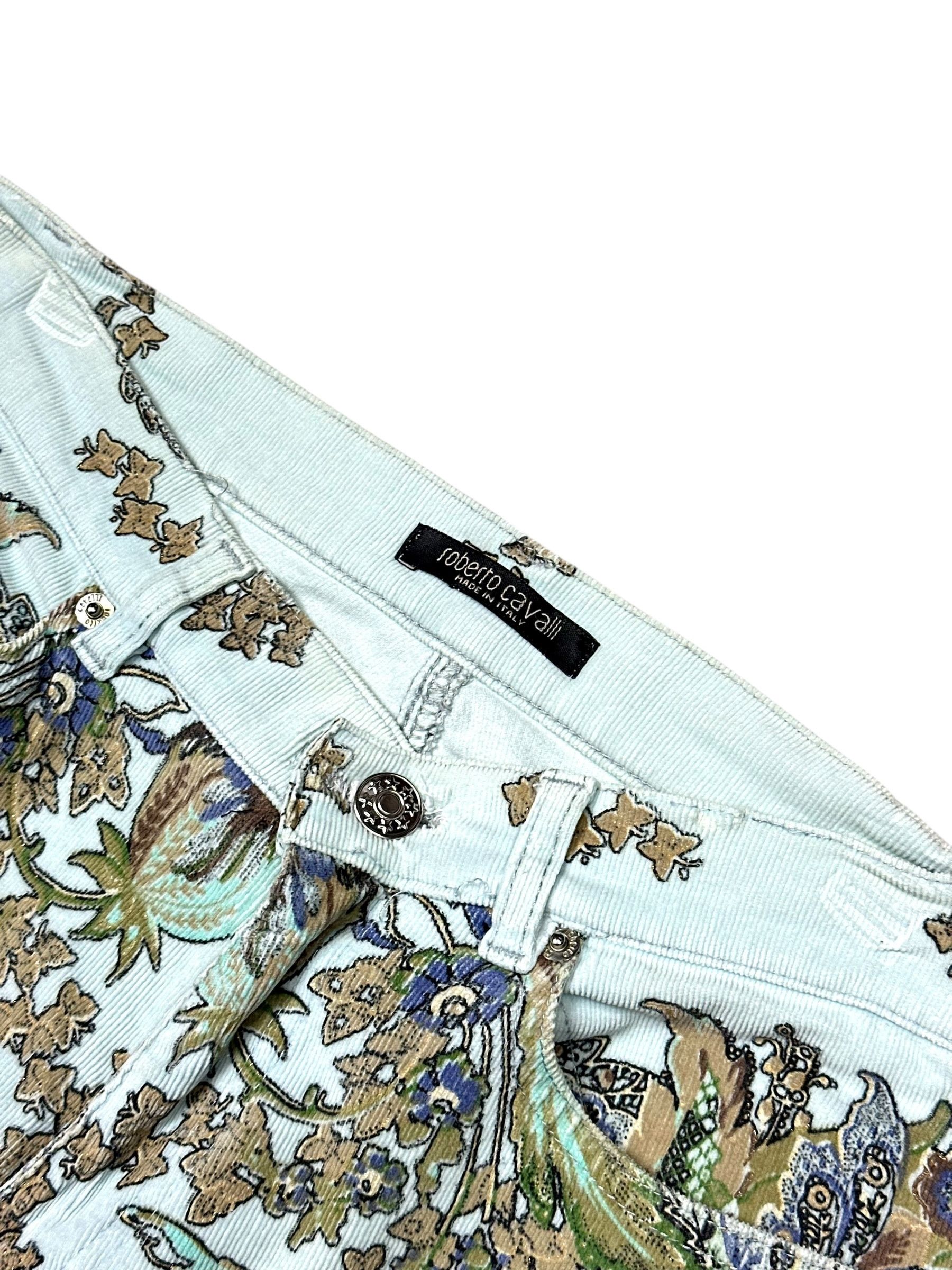 Roberto Cavalli Cavalli Rare Traditional Printed Velvet Pants Size 30" / US 8 / IT 44 - 5 Thumbnail