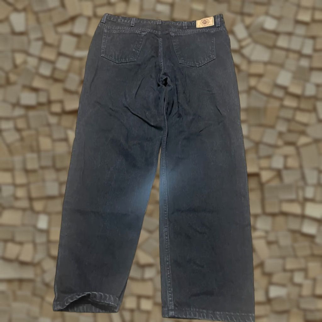 Vintage Brittania Jeans Men's 40x30 Black Straight Dark Wash Jeans Jeans Dark Wash Regular 40x30 Mens Straight Britania Size US 40 / EU 56 - 1 Thumbnail