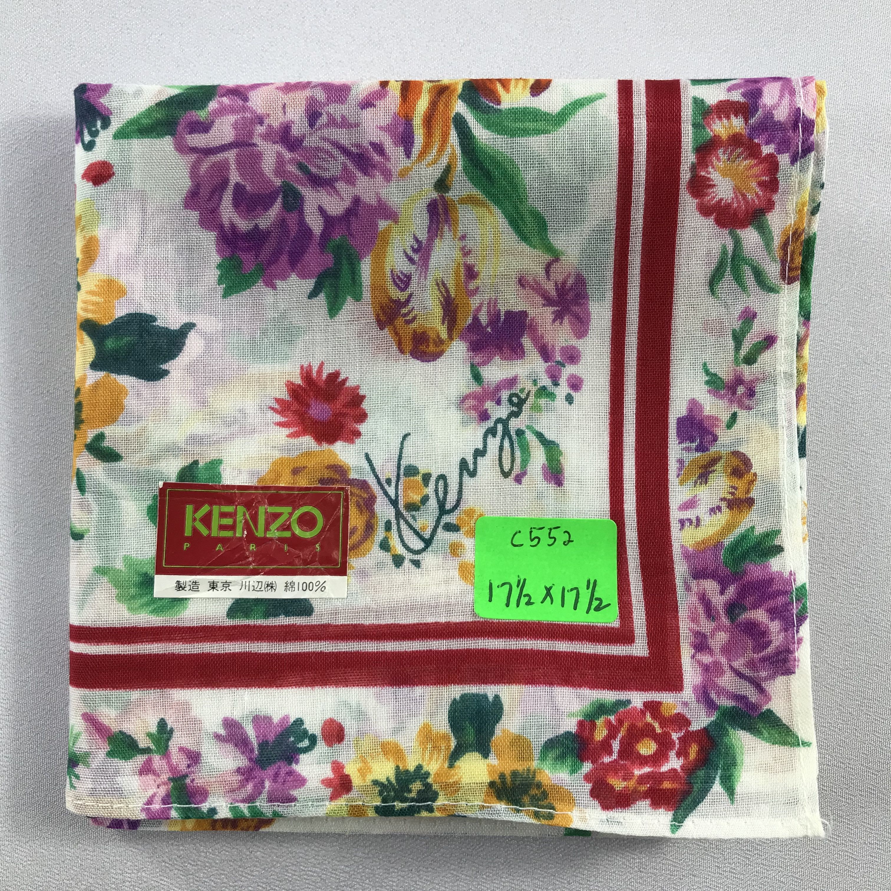 Kenzo Kenzo Handkerchief / Bandana / Neckerchief C552 Size ONE SIZE - 7 Thumbnail