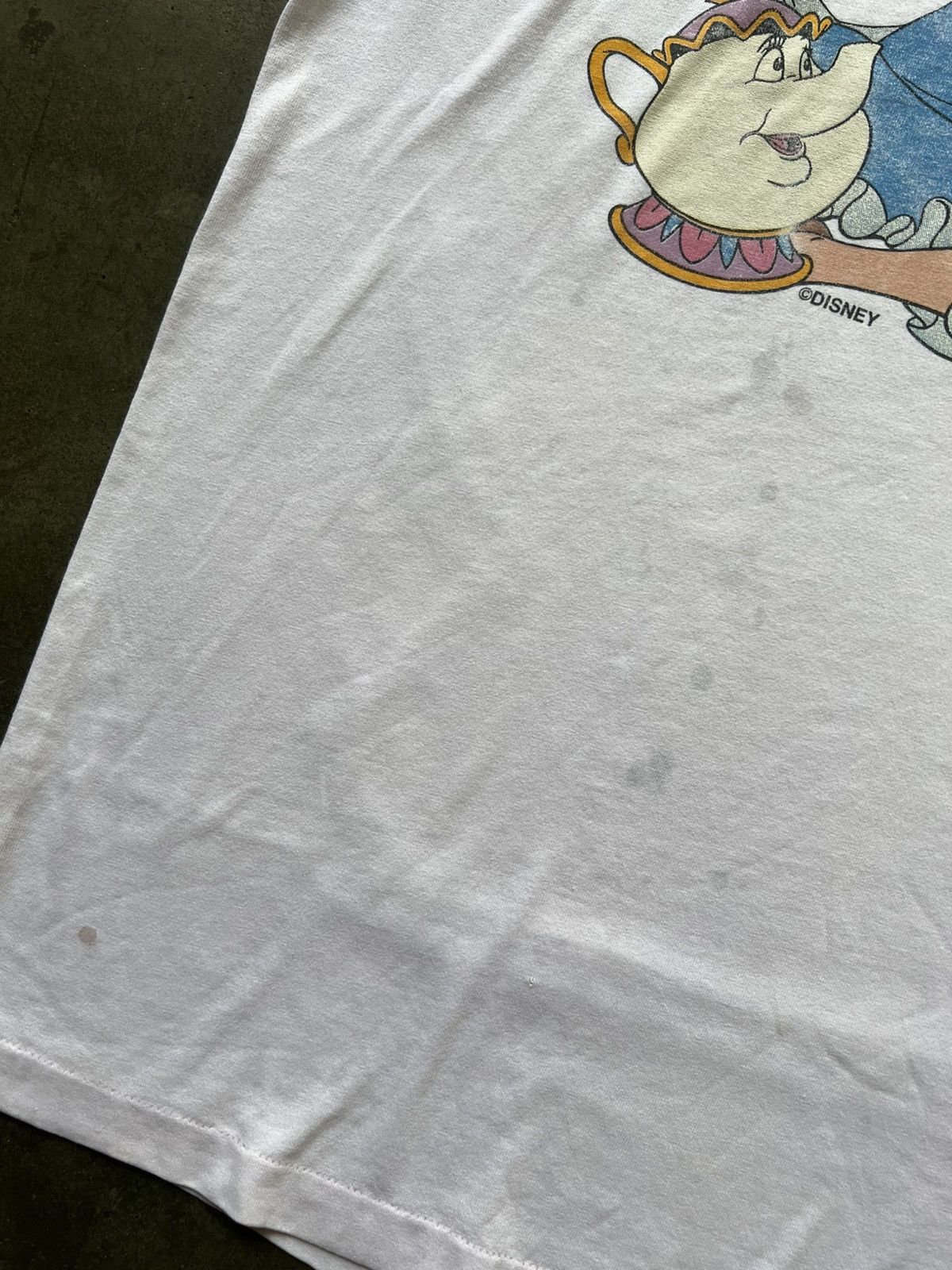 Vintage Rare Beauty & The Beast Disney Tee Shirt Fantasia Mickey Size US XL / EU 56 / 4 - 7 Thumbnail