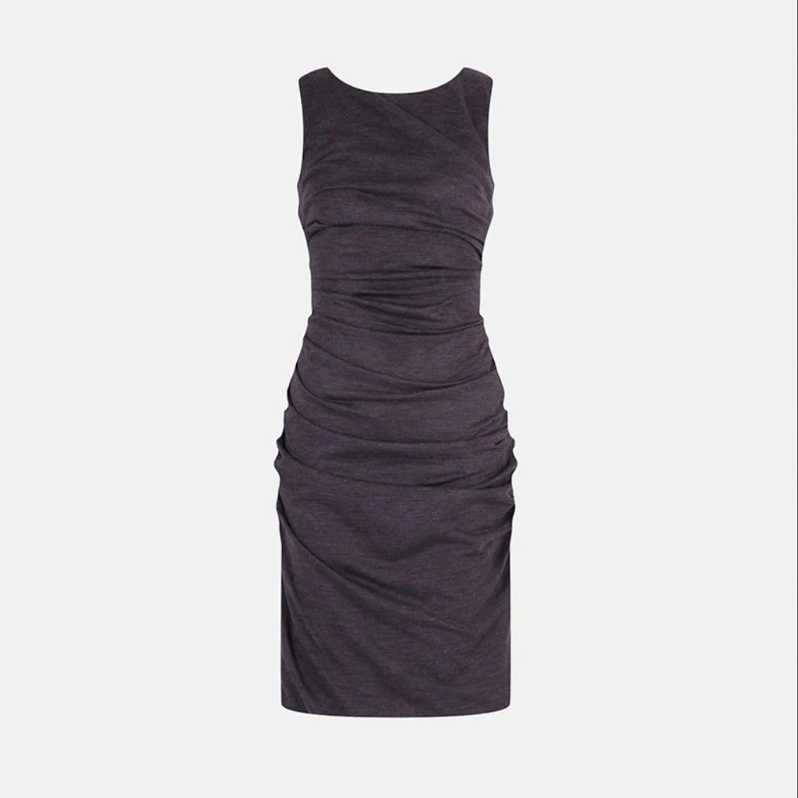 Dolce & Gabbana Dolce & Gabbana Vintage 90’s Grey Ruched Jersey Dress Size XS / US 0-2 / IT 36-38 - 1 Thumbnail
