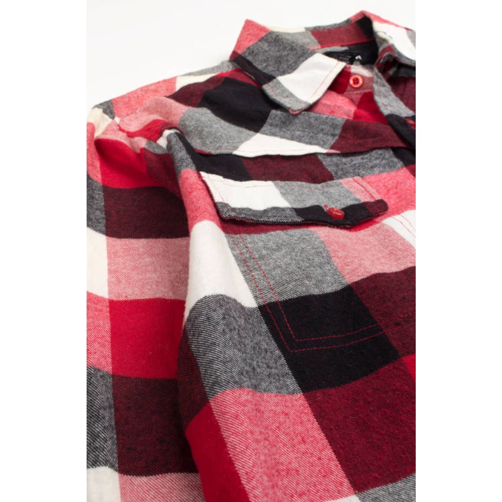 Vintage VINTAGE Roman Flannel Shirt Medium Red Cotton Plaid Checkered Long Sleeve Mens Size US M / EU 48-50 / 2 - 2 Thumbnail