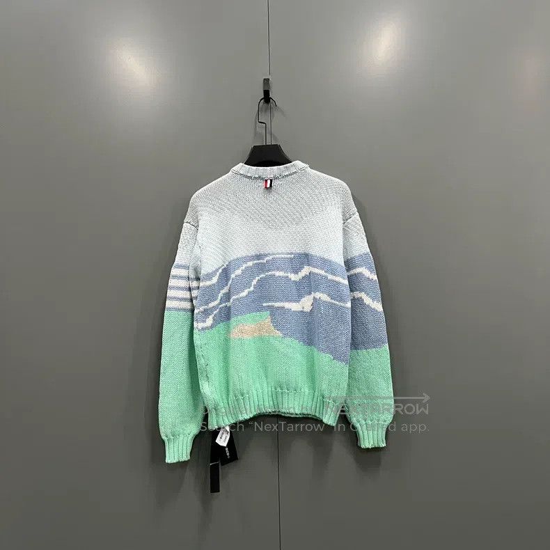 Thom Browne Thom Browne Lighthouse patterned sweater Size US XL / EU 56 / 4 - 2 Thumbnail