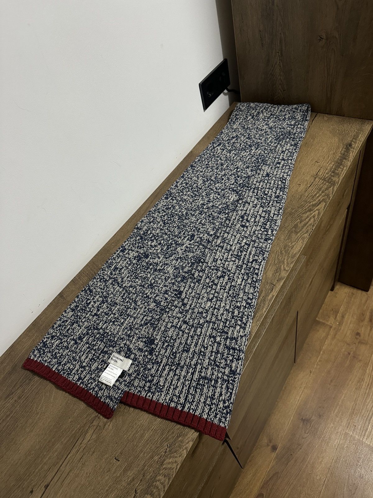 Universal Works Universal Works Wool Knit Long Scarf Denim Style Rare Size ONE SIZE - 5 Thumbnail