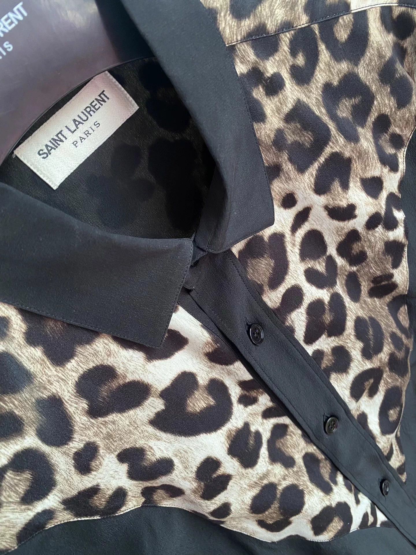 Saint Laurent Paris Saint Laurent slp14FW leopard print shirt Size S / US 4 / IT 40 - 6 Thumbnail