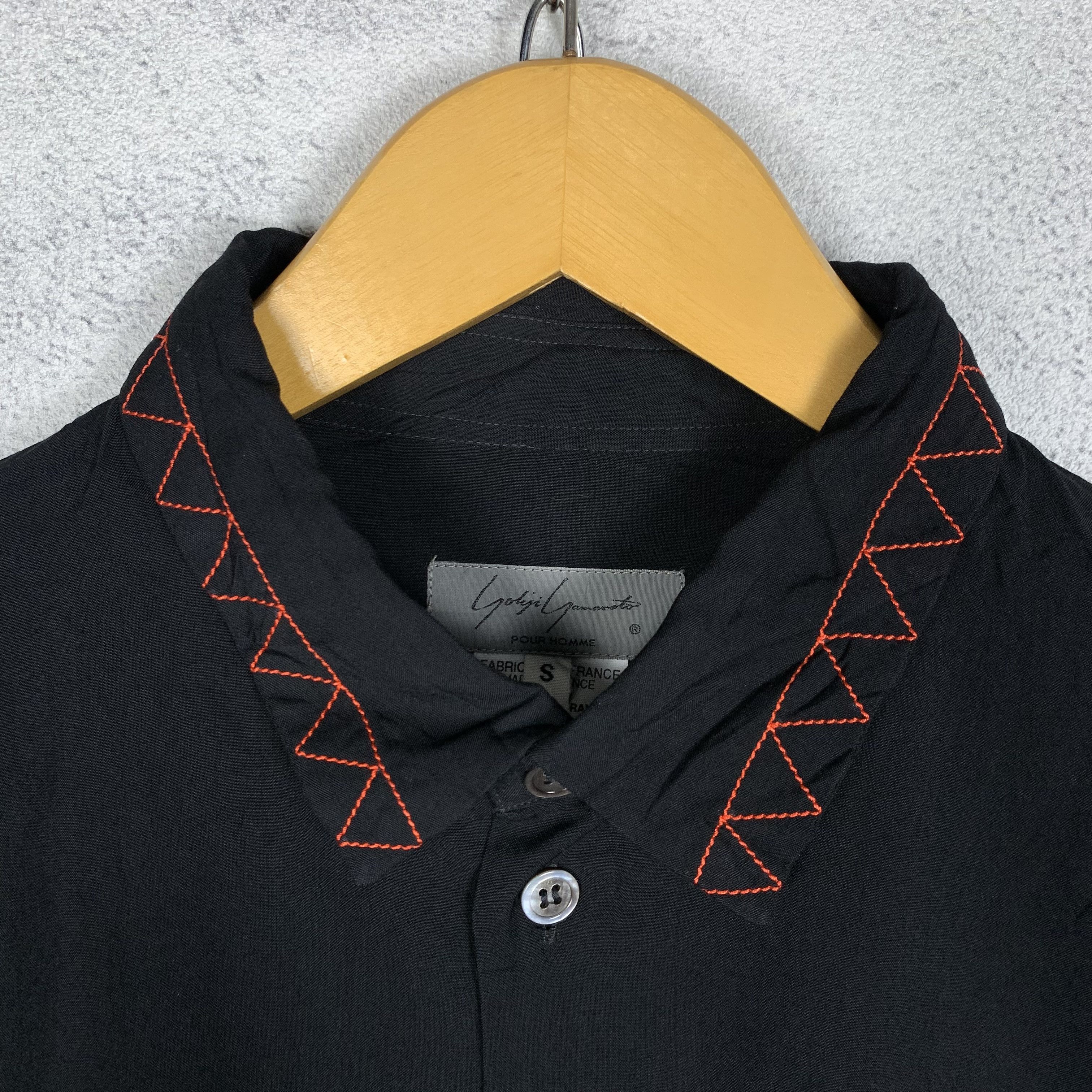 Yohji Yamamoto Yohji Yamamoto Pour Homme Black Shirt Size US S / EU 44-46 / 1 - 5 Thumbnail