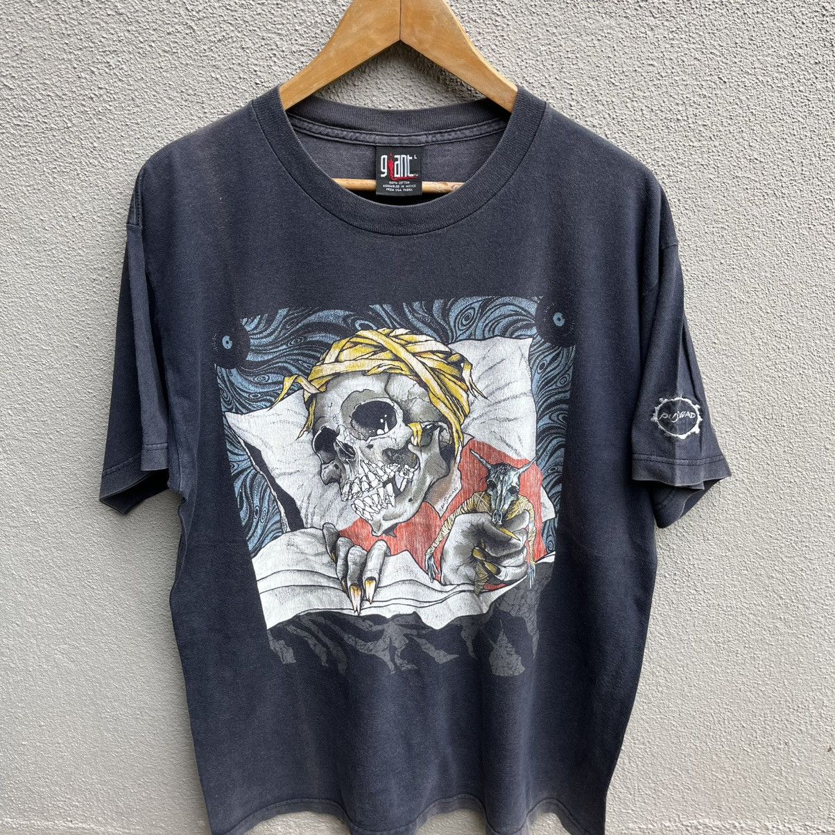 Band Tees Vintage 90s PUSHEAD artwork tee metallica misfits Size US L / EU 52-54 / 3 - 2 Thumbnail