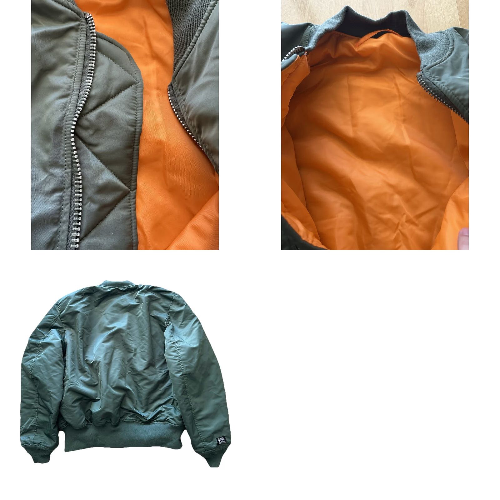 Vintage Valley Apparel CWU 36/P Flyers Jacket Mens XL Green Aramid Nomex Flight Bomber Jacket with Pockets Size US XL / EU 56 / 4 - 8 Thumbnail