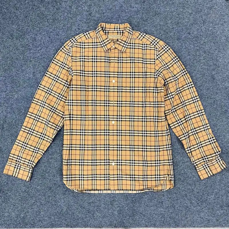 Burberry Burberry M Size Khaki Cotton Shirt Size M / US 6-8 / IT 42-44 - 1 Thumbnail