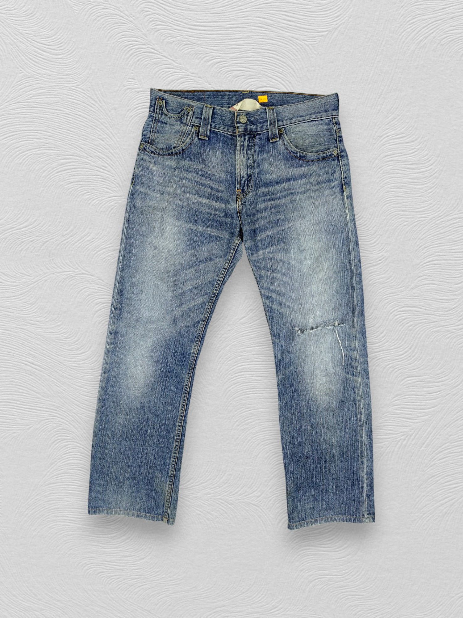 Levi's Distressed Blue Vintage Levi's 523 Jeans 33x28 Denim -JG011 Size US 33 - 1 Thumbnail