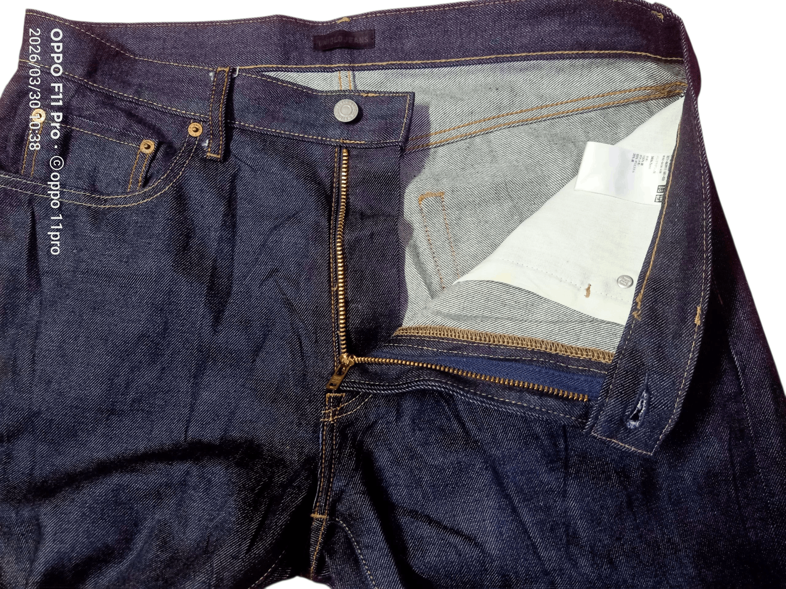 Uniqlo 💥Uniqlo Selvedge Plain 35X38 Straight Cut 💥 Size US 35 - 5 Thumbnail