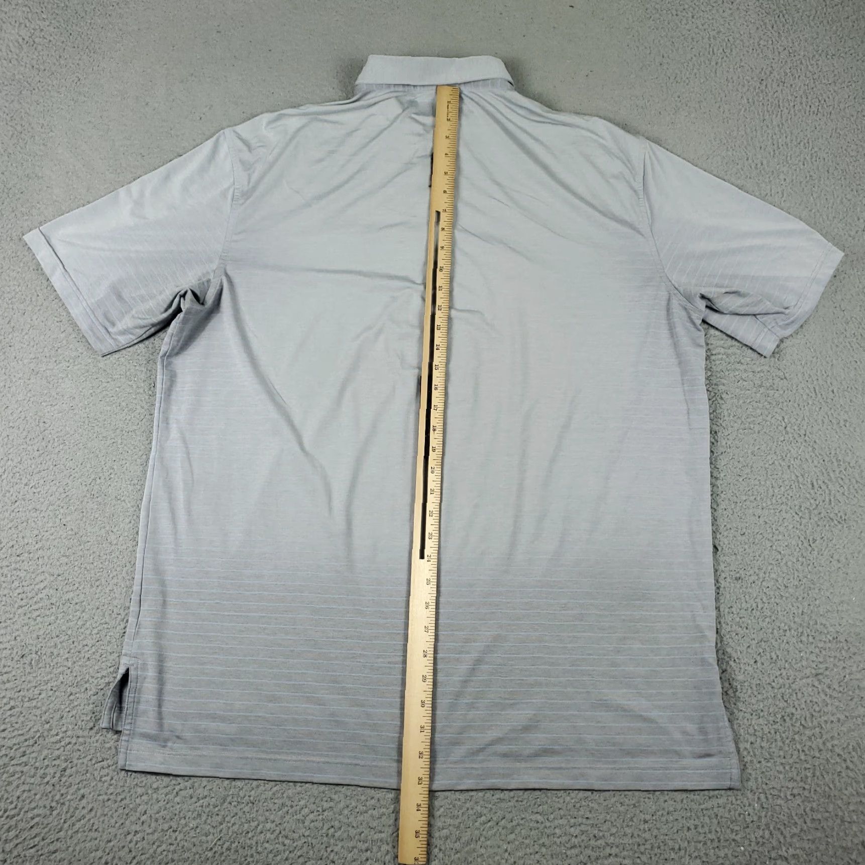 Peter Millar Peter Millar Shirt Mens XL Blue Gray Striped Golf Casual Short Sleeve Size US XL / EU 56 / 4 - 5 Thumbnail