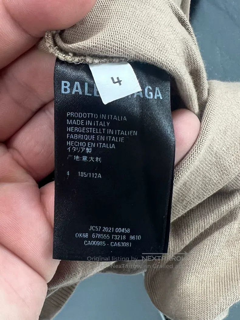 Balenciaga Balenciaga Solid Double Layer Round Neck Casual Long Sleev Size US XL / EU 56 / 4 - 6 Thumbnail