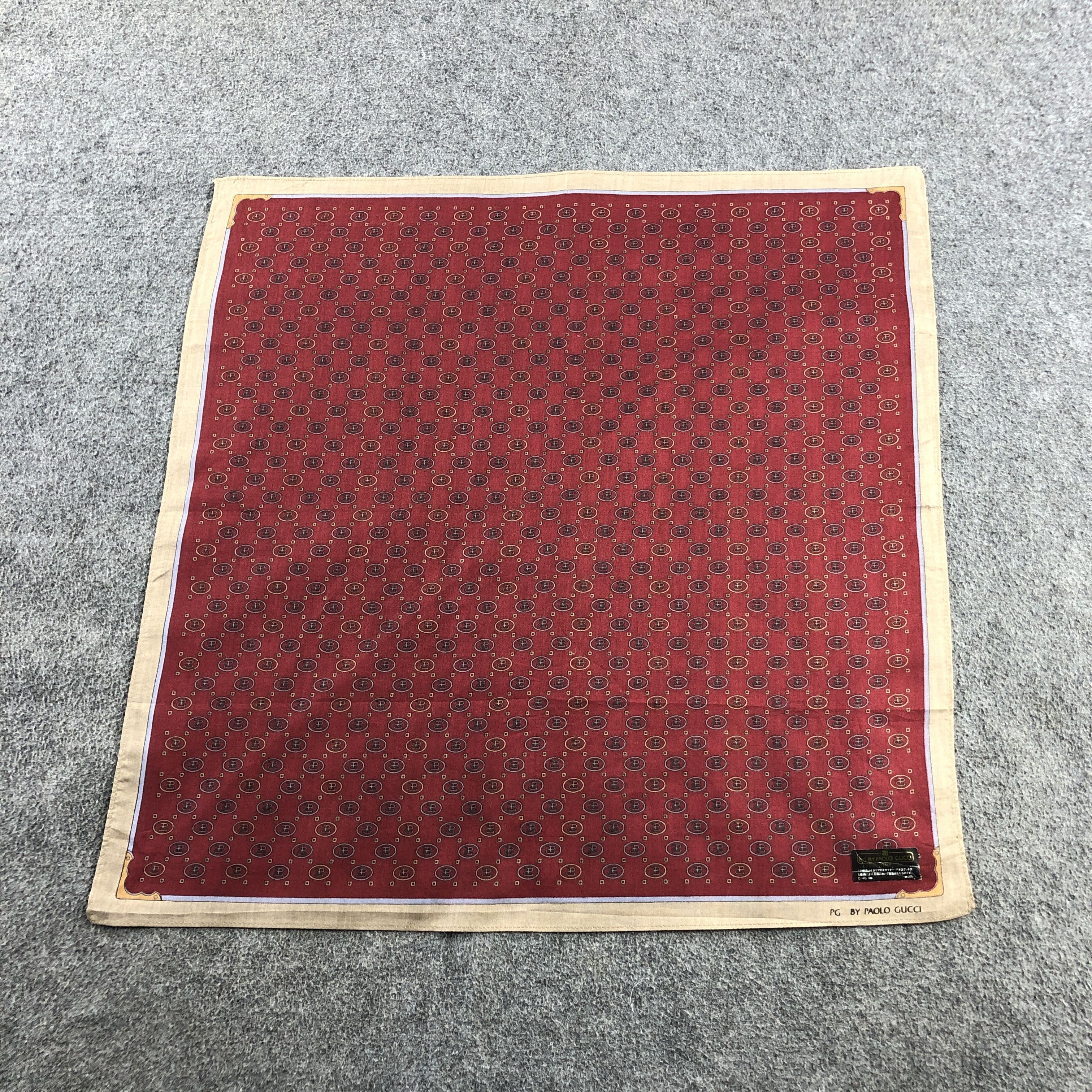 Paolo Gucci Paolo Gucci Handkerchief Neckerchief Bandana H2681 Size ONE SIZE - 2 Thumbnail