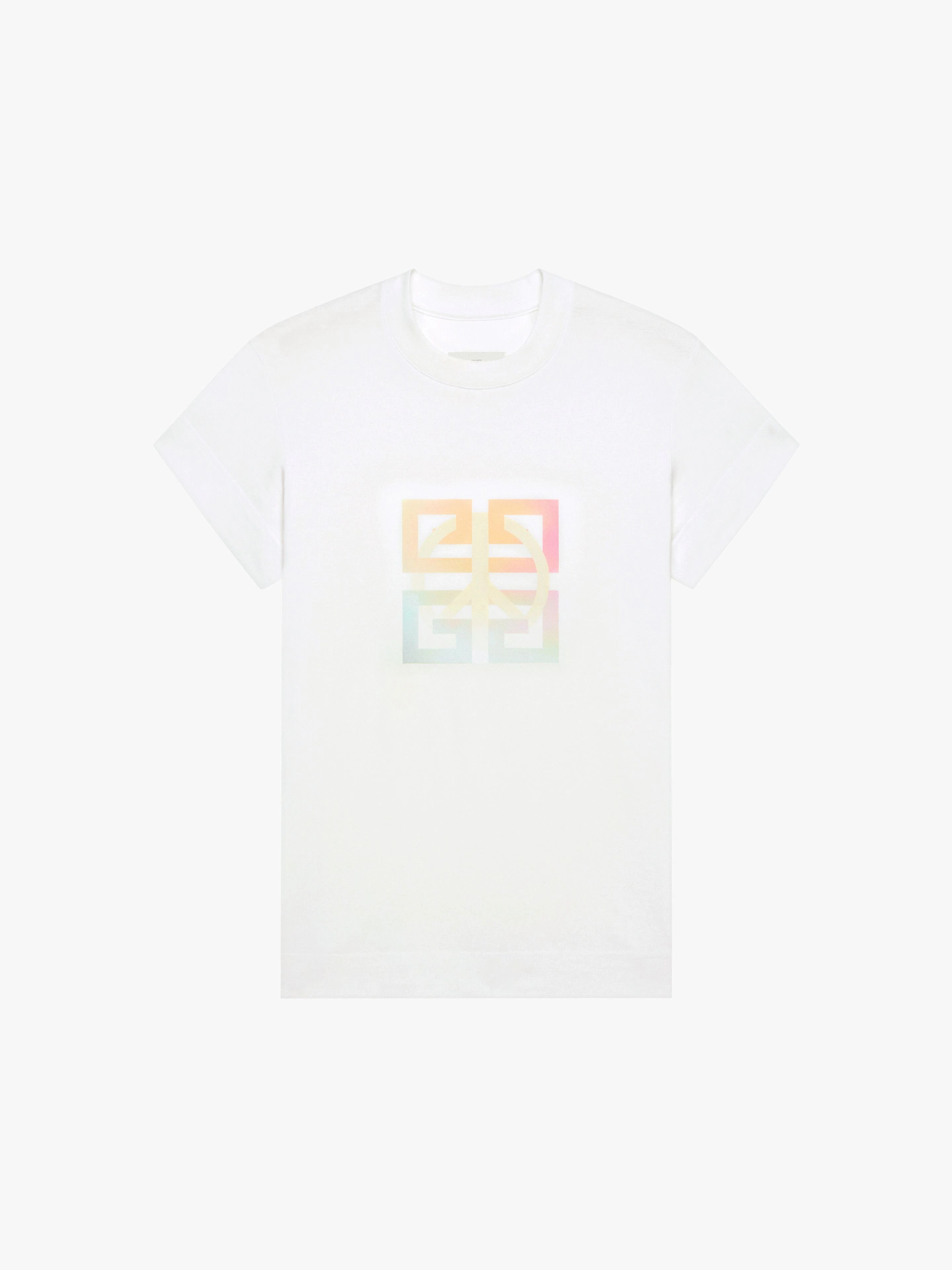 Givenchy o1srvl11e0625 Logo T Shirt in White Size US M / EU 48-50 / 2 - 1 Preview