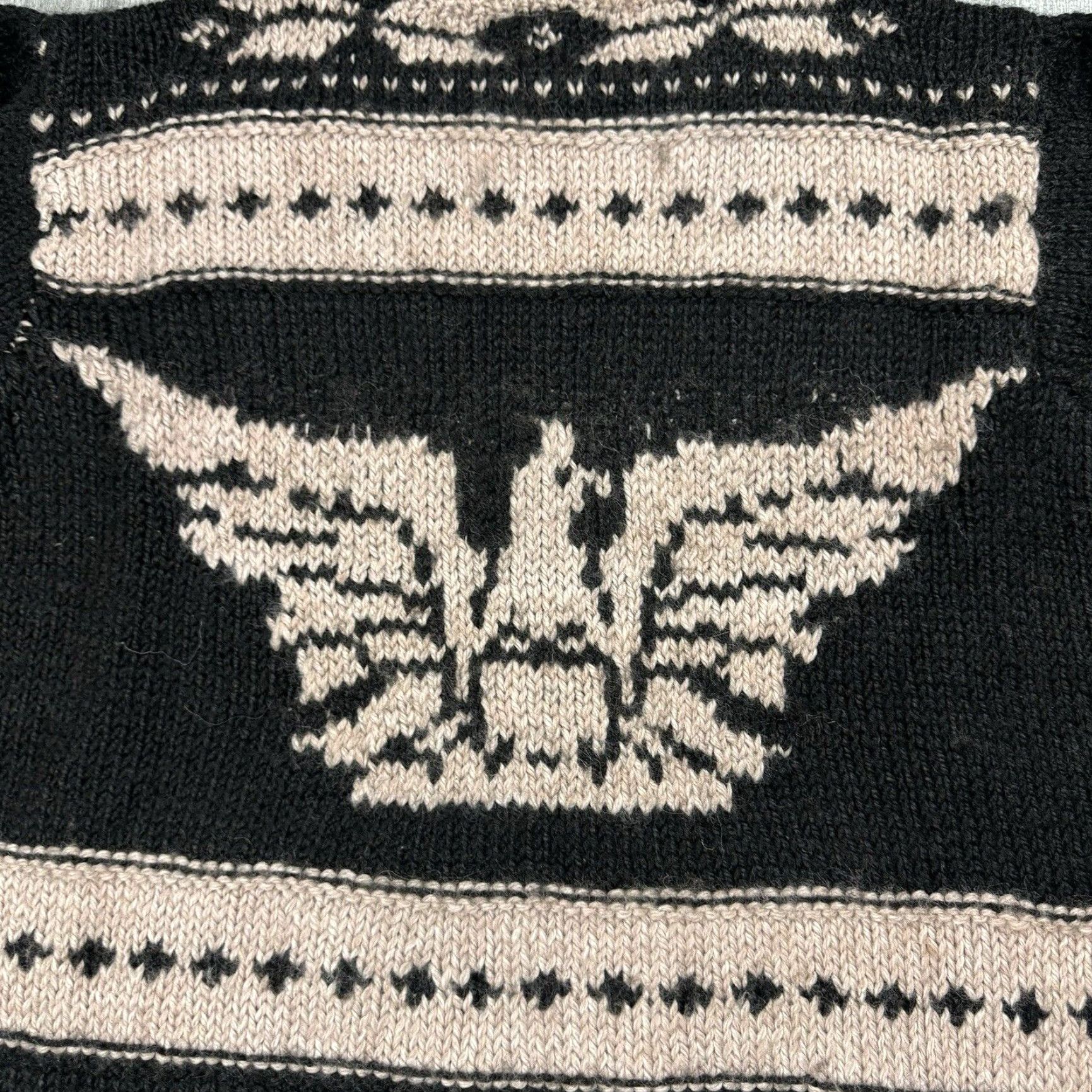 Vintage VINTAGE 80s US Military Eagle Crest Chunky Knit Crew Neck Sweater Men L Wool Fall Winter Casual Size US L / EU 52-54 / 3 - 6 Thumbnail