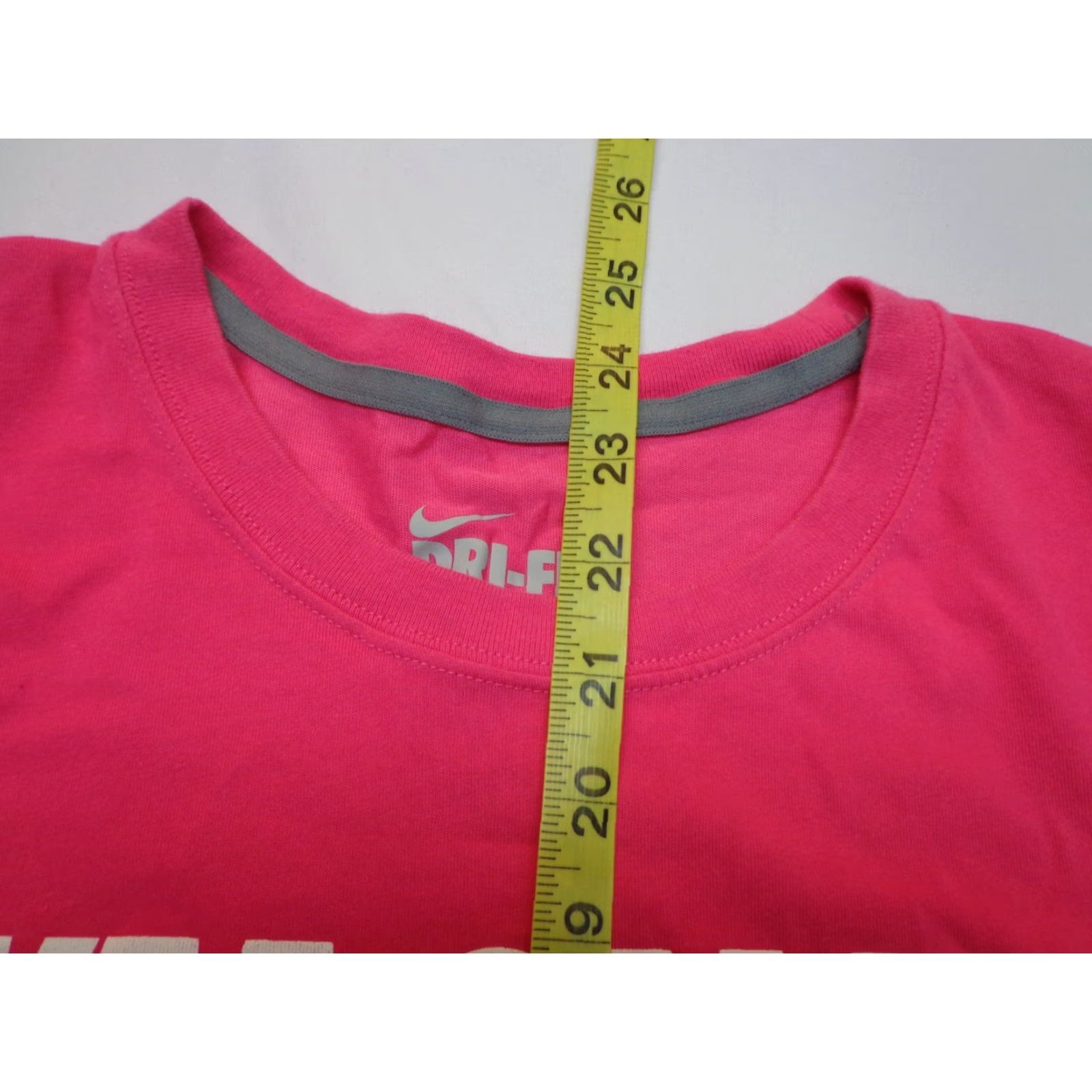 Nike Nike Dri-Fit T-Shirt Pink Women’s Medium Slim Fit Crew Neck Short Sleeve Shirt Size M / US 6-8 / IT 42-44 - 6 Thumbnail