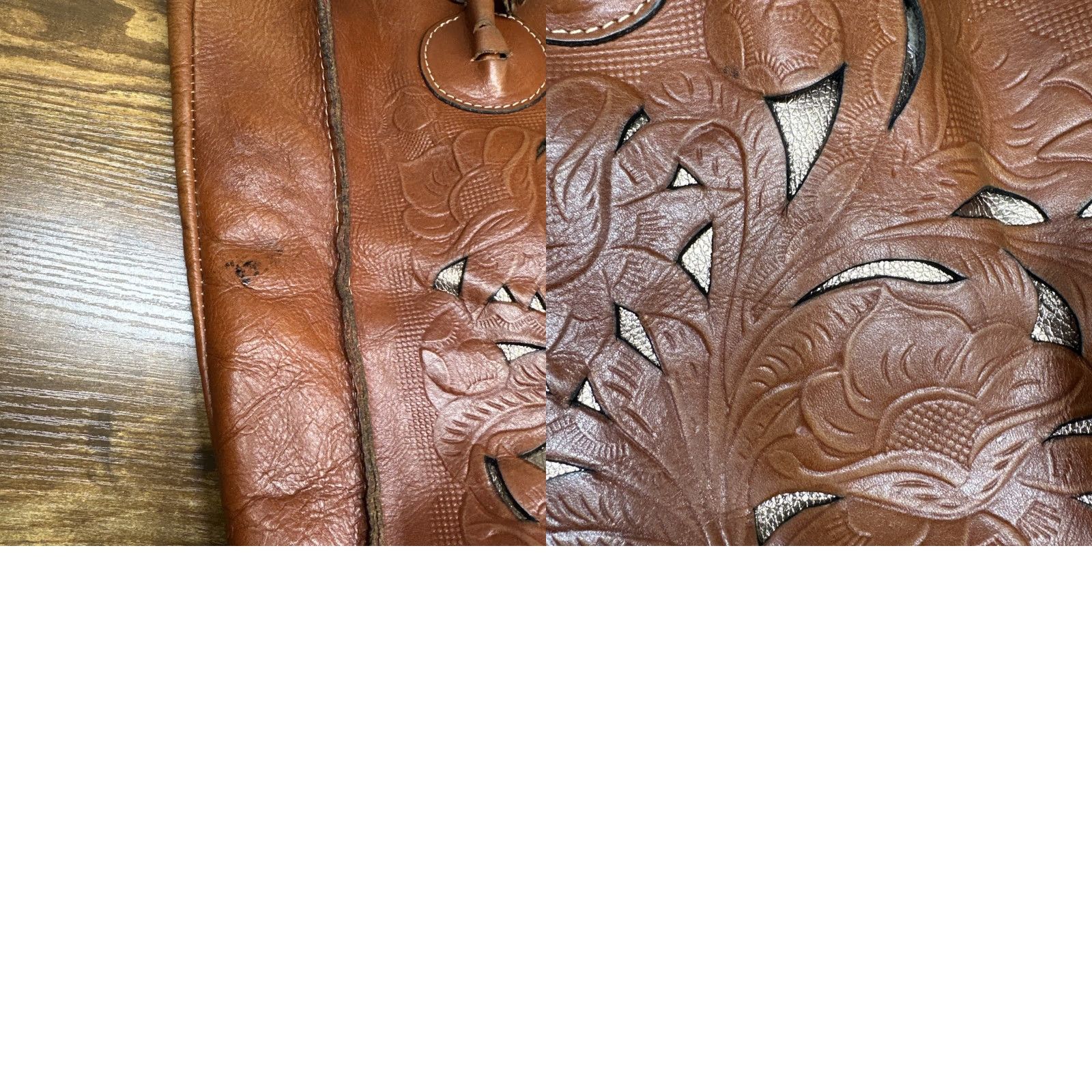 Patricia Nash Patricia Nash Leather CAVO Tote Bag Purse Boho Hobo Large Brown Floral Distressed Designer Western CAVO Womens Size ONE SIZE - 10 Thumbnail