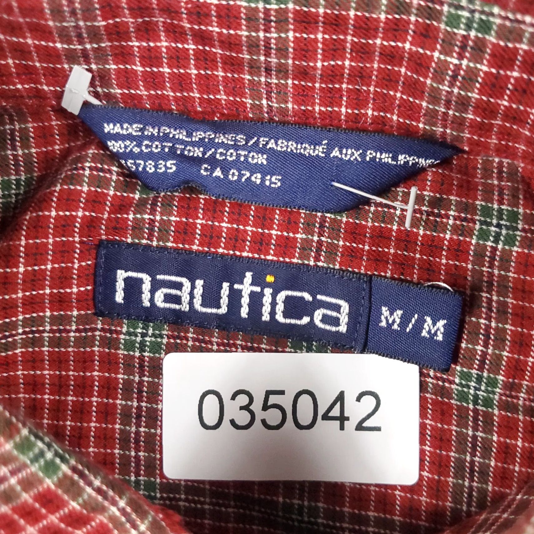 Nautica Nautica Shirt Mens Size Medium Red Plaid Casual Button Up Long Sleeve - Nautica Button-Up Shirt Mens M Red Plaid Casual Long Sleeve Size US M / EU 48-50 / 2 - 7 Thumbnail