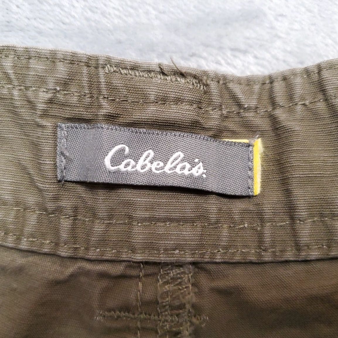 Vintage Cabelas Cargo Shorts Men 36 Green Outdoor Cargo Flat Front Utility Hike Size US 36 / EU 52 - 3 Thumbnail
