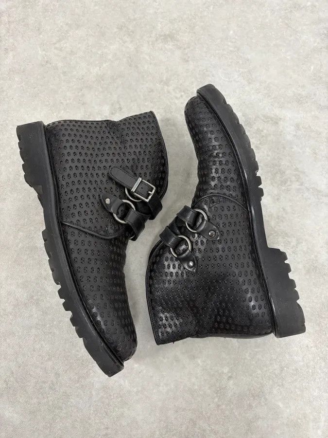 Emporio Armani Emporio Armani Perfored Premium Leather Boots Size US 9.5 / EU 42-43 - 6 Thumbnail