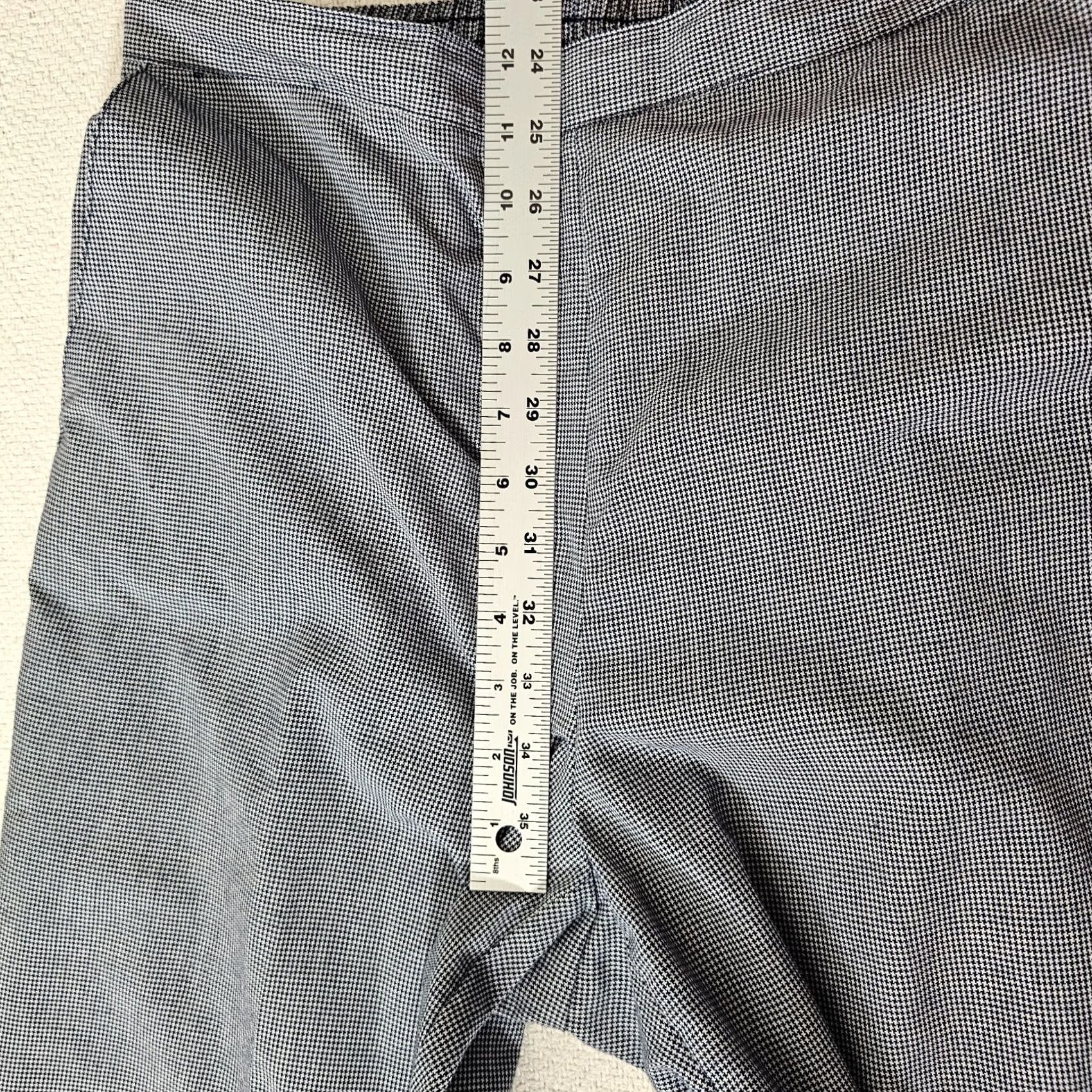 Vintage Alfred Dunner Pants Check Pattern Elastic Waist Pull On 12 Regular Black White 29in Inseam Straight Ankle Womens Size 30" / US 8 / IT 44 - 5 Thumbnail