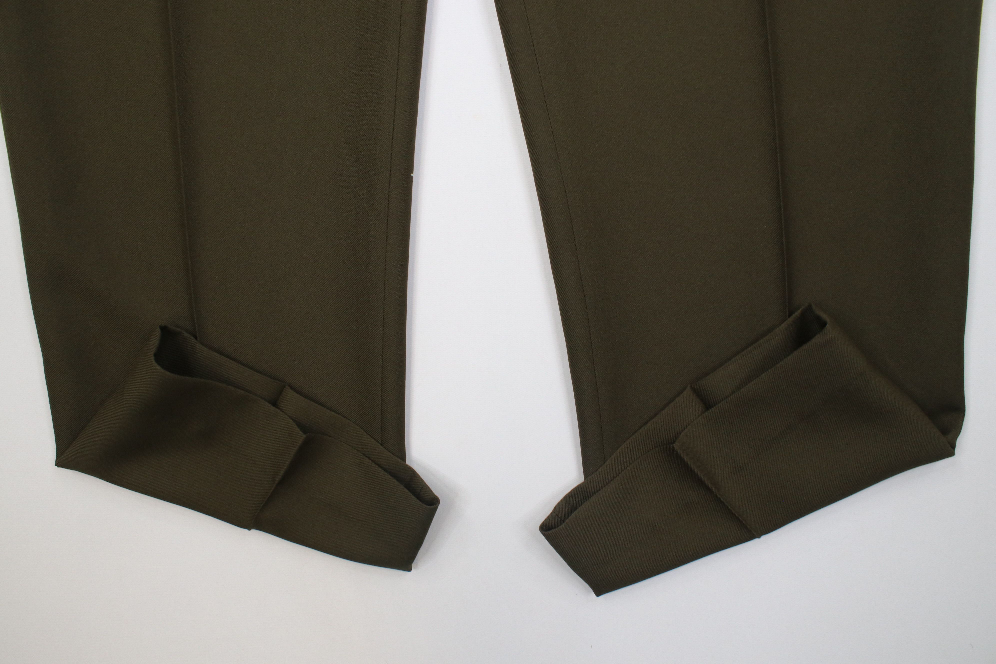 Vintage Vintage 90s Streetwear Wide Leg Chino Pants Olive Green Size US 40 / EU 56 - 5 Thumbnail