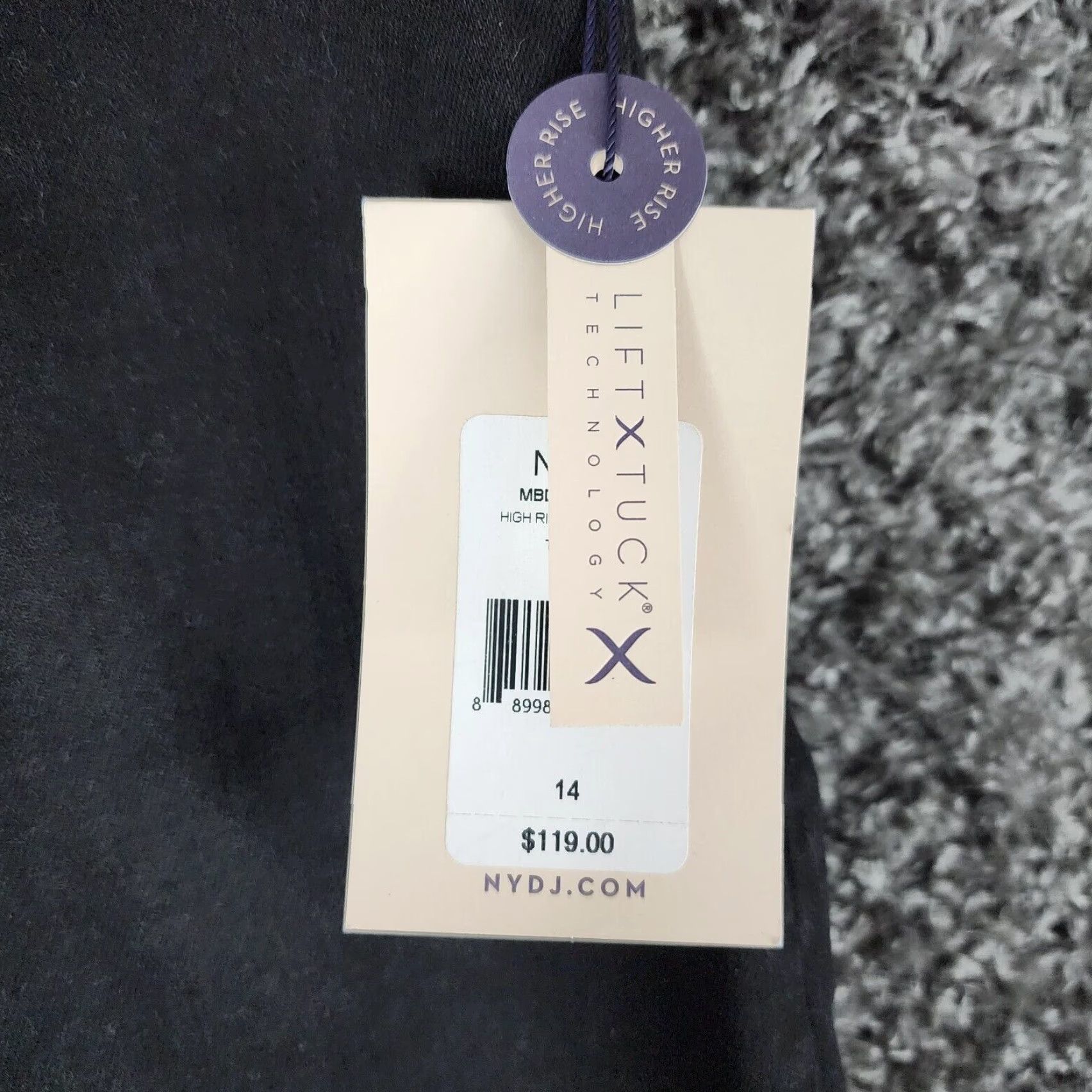 NYDJ NYDJ Womens Skinny Jeans High Rise Black Size 14 Size 36" / US 14 / IT 50 - 5 Thumbnail