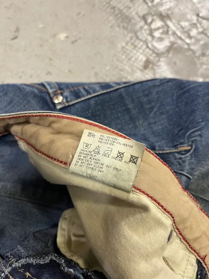Marithe + Francois Girbaud 2000s Marithé + François Girbaud Blue Rebel Straight Denim Jeans Size US 33 - 14 Thumbnail