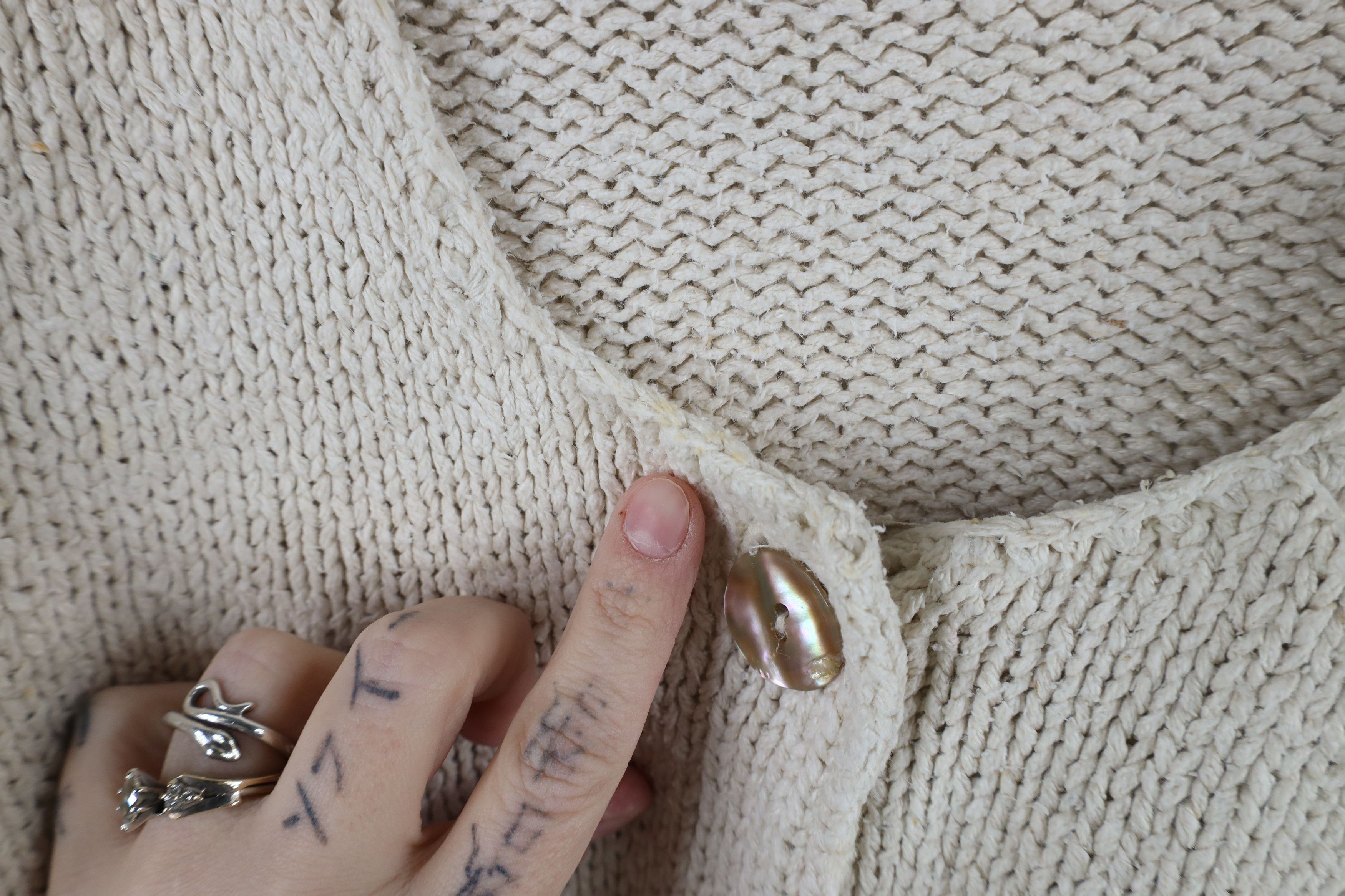 Eddie Bauer × Vintage Vintage 90s Eddie Bauer Silk Knit Button Cardigan Sweater Size XL / US 12-14 / IT 48-50 - 5 Thumbnail