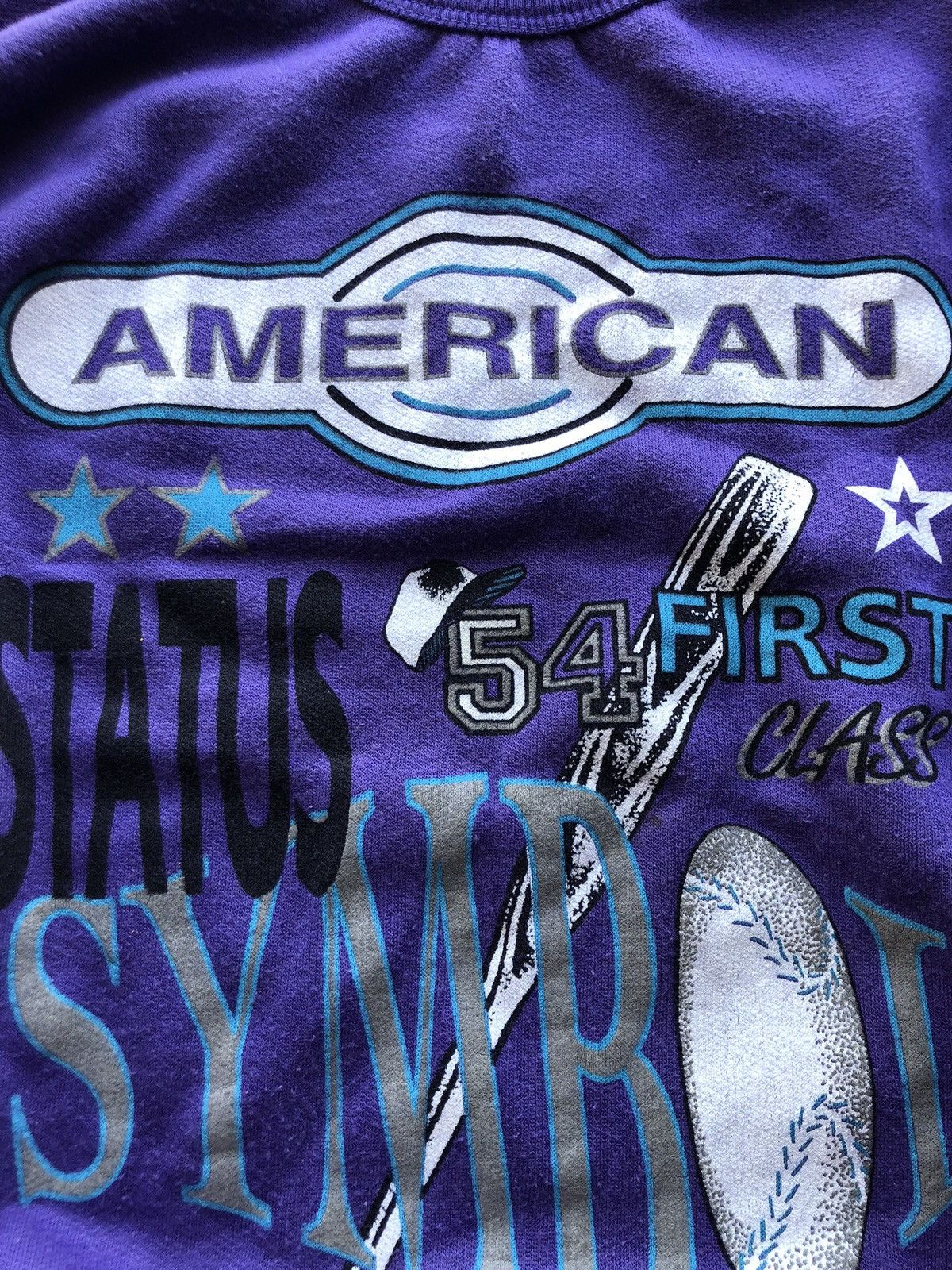 Vintage Very Rare Sweater American Baseball Symbol Status Size US M / EU 48-50 / 2 - 4 Thumbnail