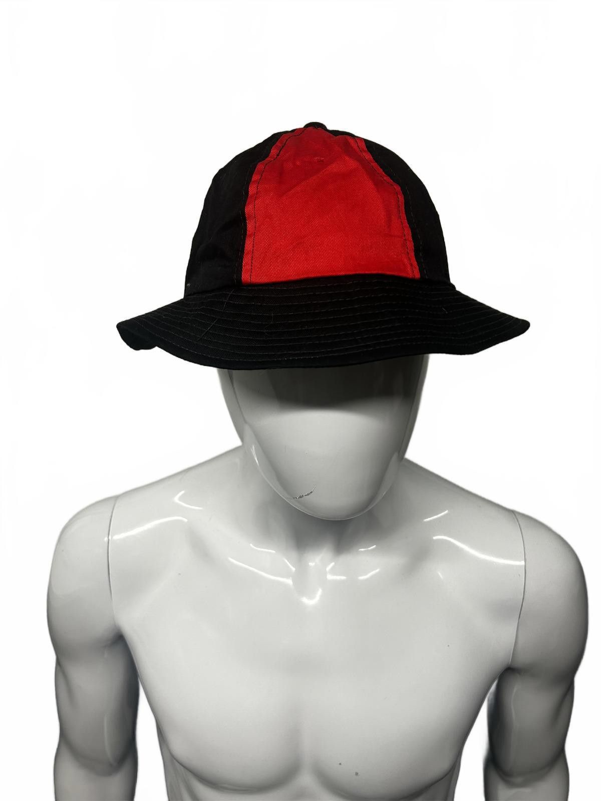 Designer Stylish Red and Black Bucket Hat Size ONE SIZE - 2 Thumbnail